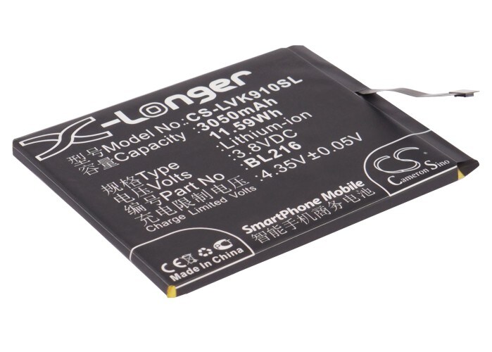 Batteri for SmartPhone, Mobil for Lenovo VIBE Z, K910, K910E