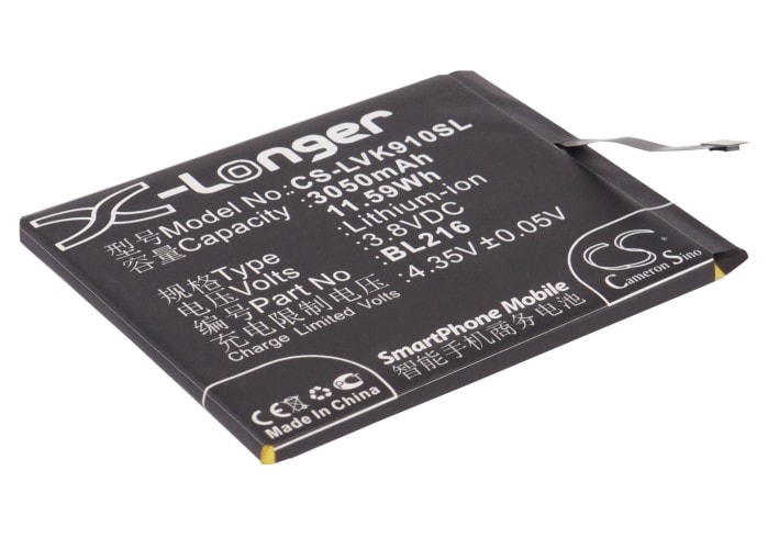 Batteri for SmartPhone, Mobil for Lenovo VIBE Z, K910, K910E