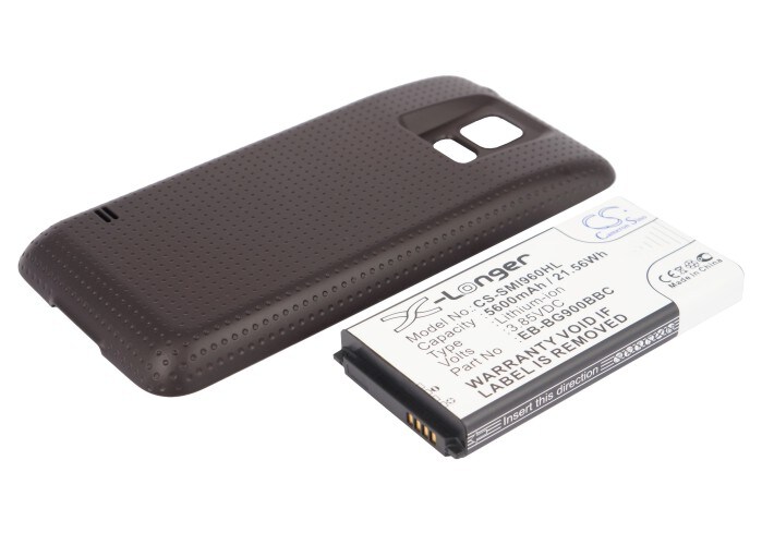 Batteri for SmartPhone, Mobil for Samsung Galaxy S5, GT-I9600, GT-I9602 og andre.