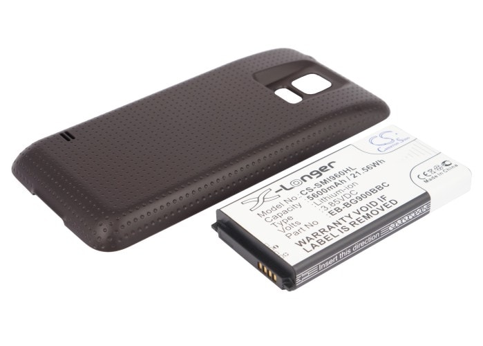 Batteri for SmartPhone, Mobil for Samsung Galaxy S5, GT-I9600, GT-I9602 og andre.
