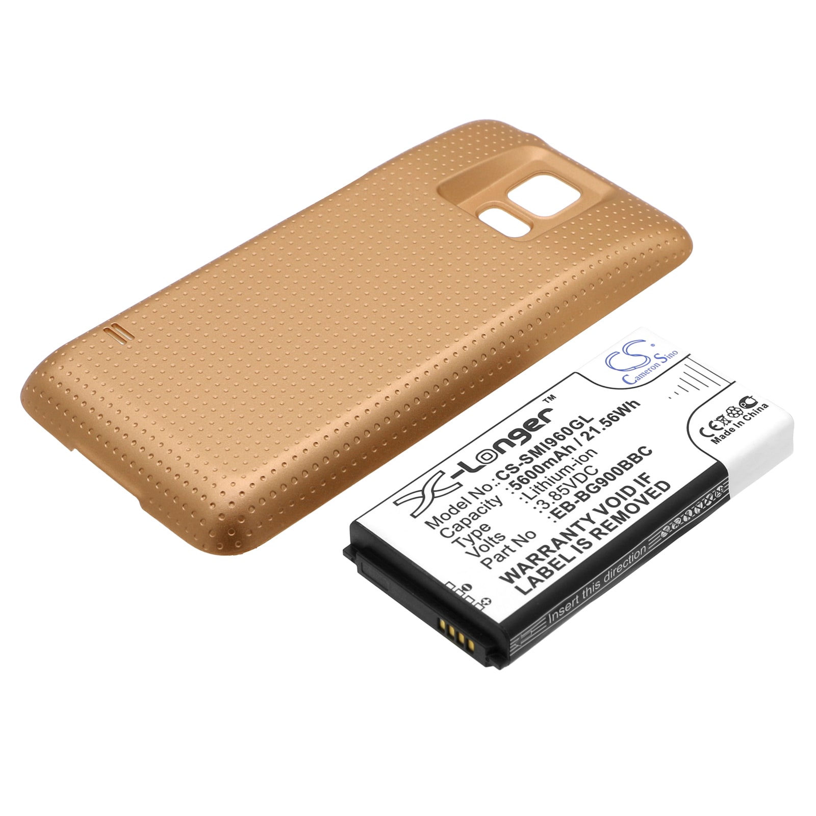 Batteri for SmartPhone, Mobil for Samsung Galaxy S5, GT-I9600, GT-I9602 og andre.