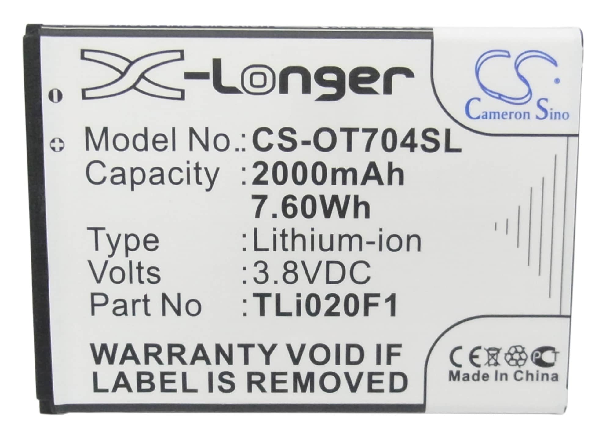 Batteri for SmartPhone, Mobil for Vodafone Smart turbo 7, VFD 500, V500