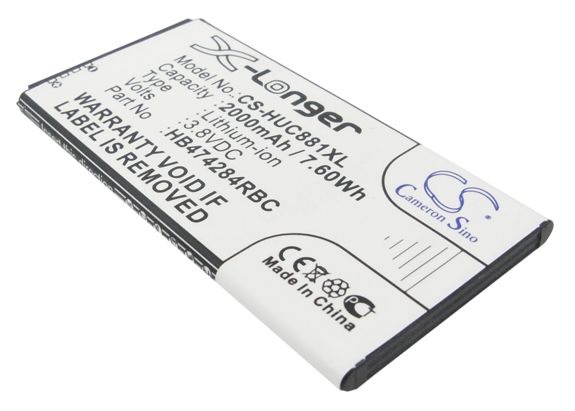 Batteri for SmartPhone, mobil for Huawei C8816, C8816D, Ascend Y550 og andre.