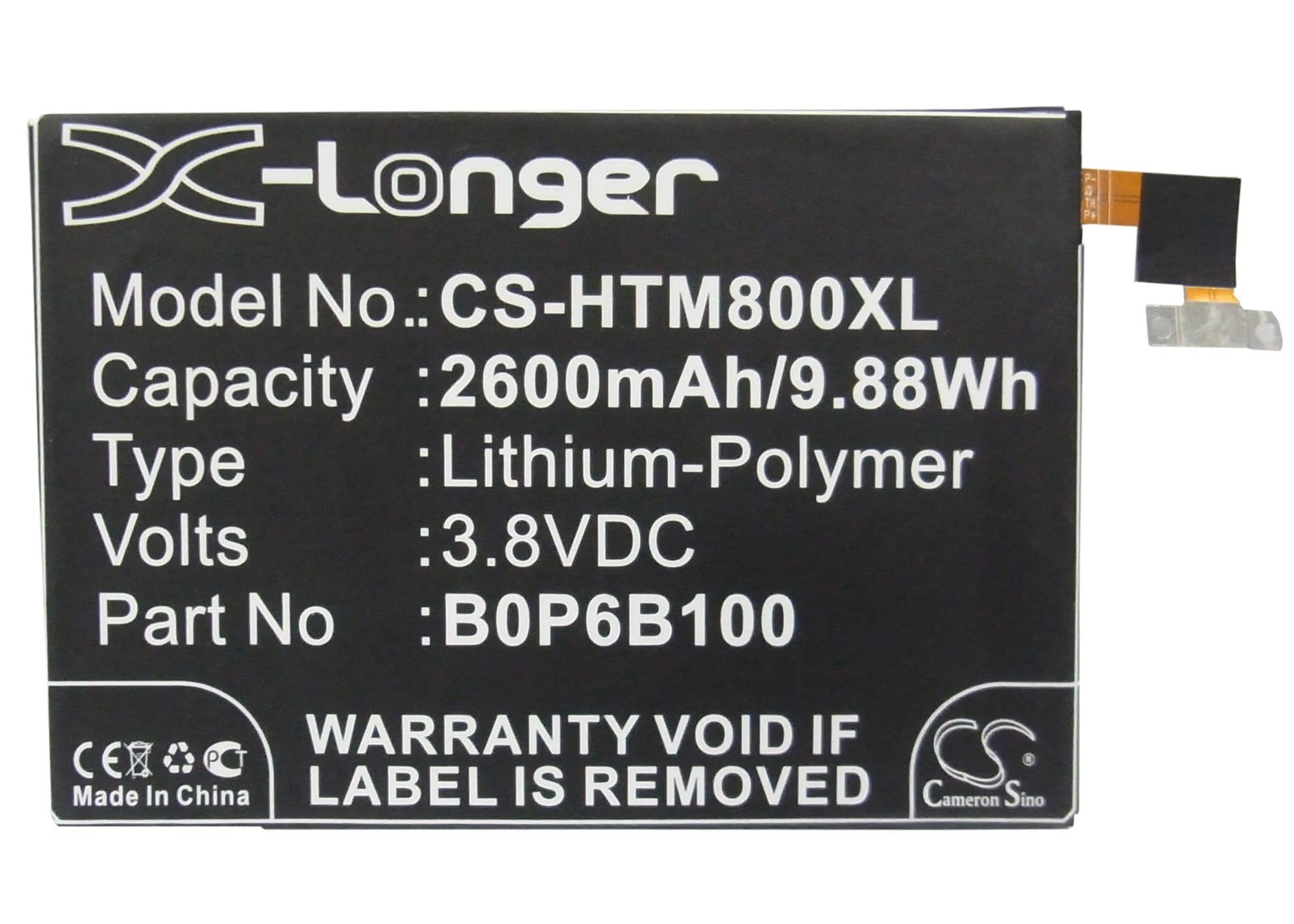 Batteri for SmartPhone, mobil for HTC M8, M8x, One Max osv.