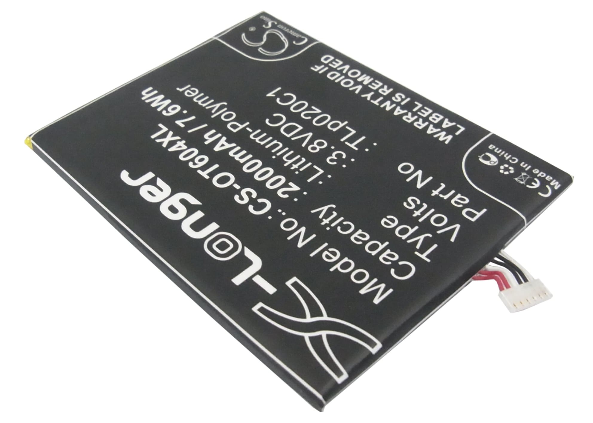 Batteri for SmartPhone, Mobil for Alcatel One Touch Idol X, OT-6040A og andre.