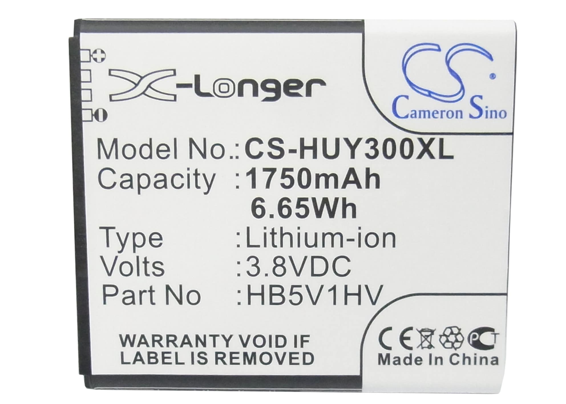 Batteri for SmartPhone, mobil for Huawei Y300, Y300C, U8833 og andre.