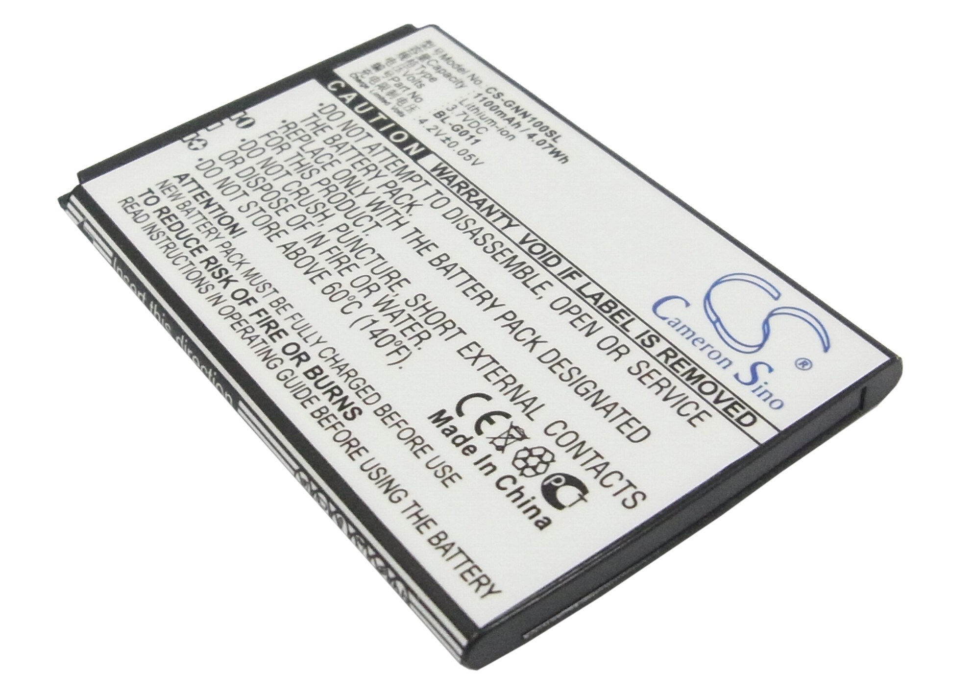 Batteri for smarttelefon, mobil for GIONEE GN100, GN100T