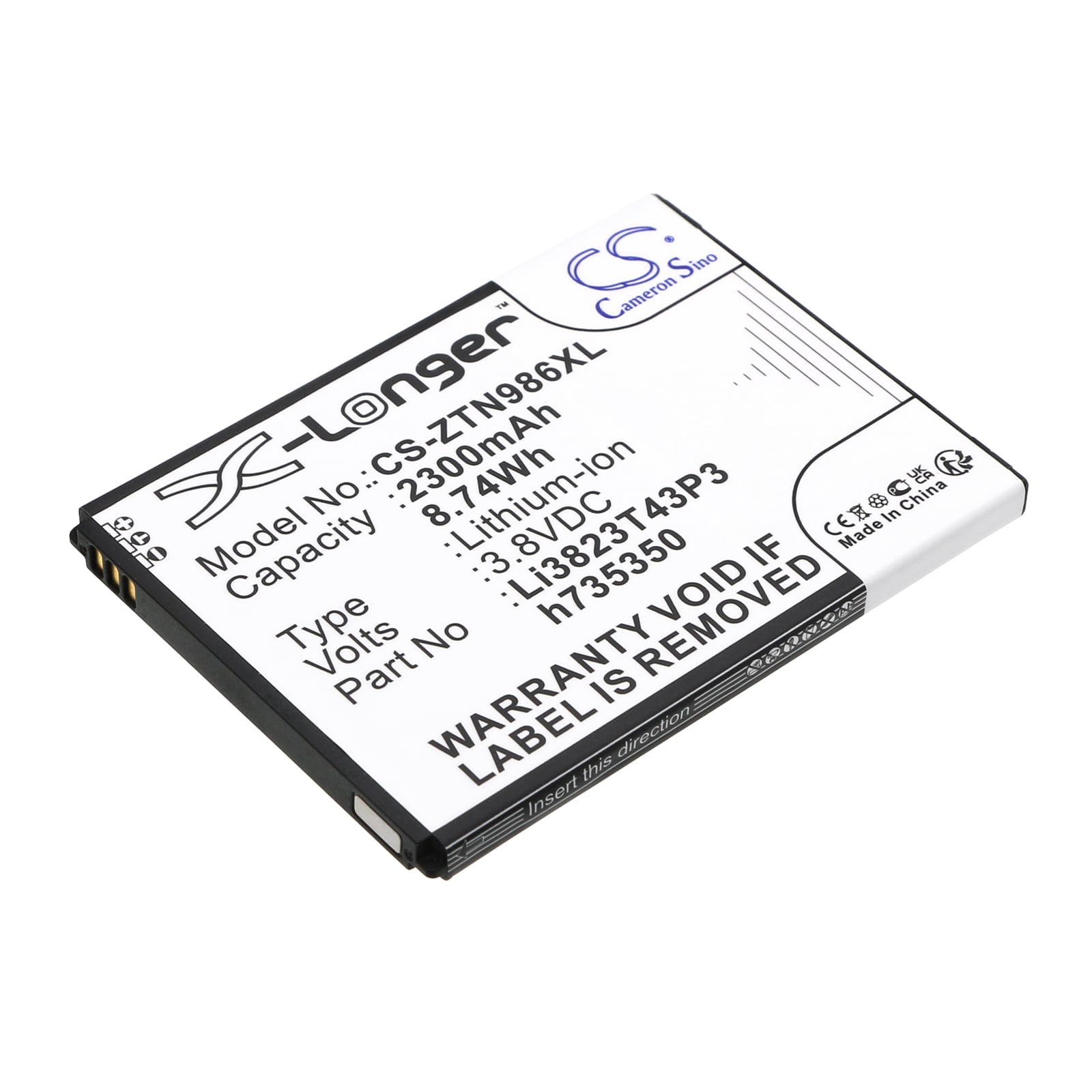 Batteri for SmartPhone, Mobil for T-Mobile MF64, Z64, Z64 4G HotSpot