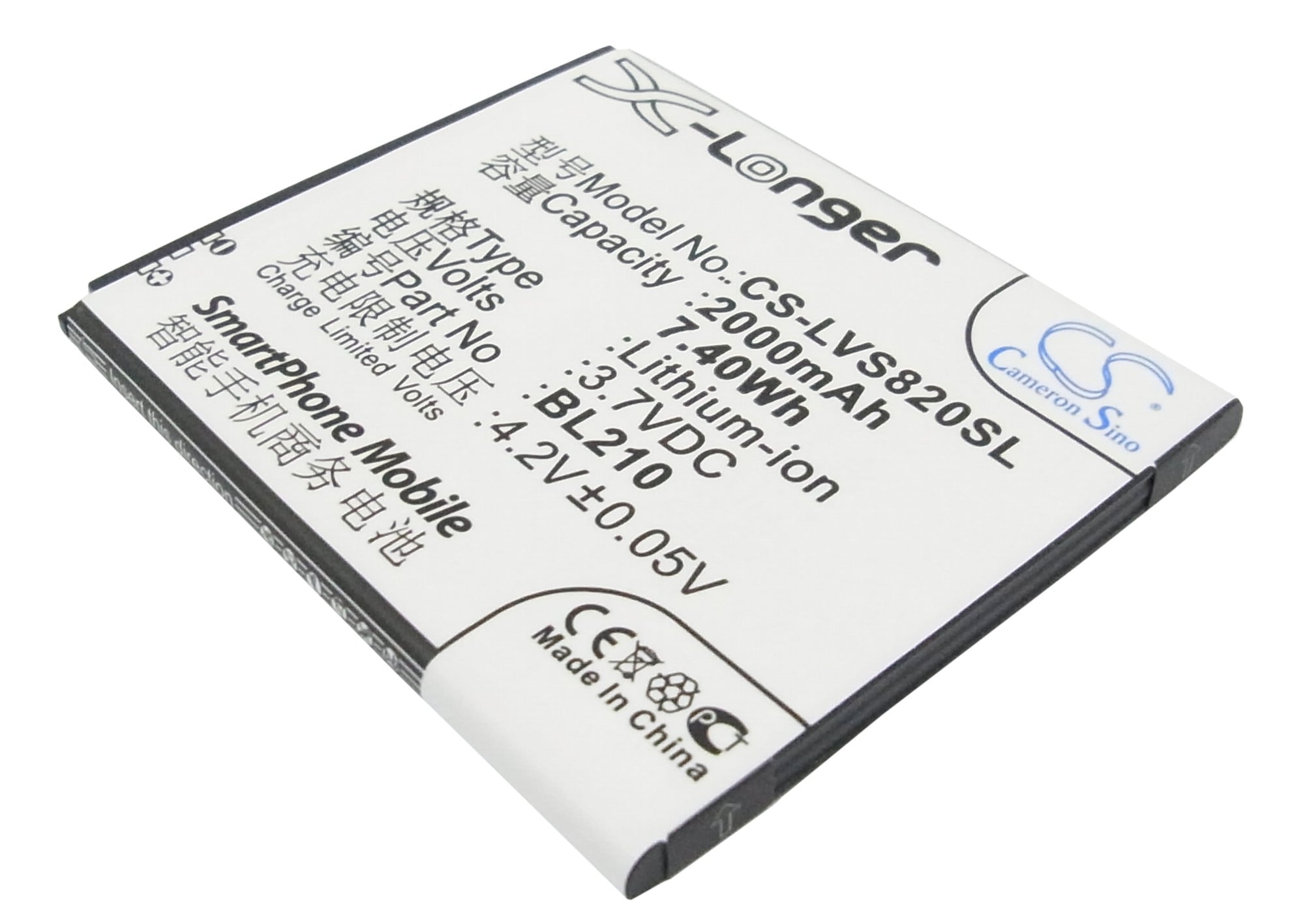 Batteri for SmartPhone, Mobil for Lenovo S820, S820e, A750e og andre.