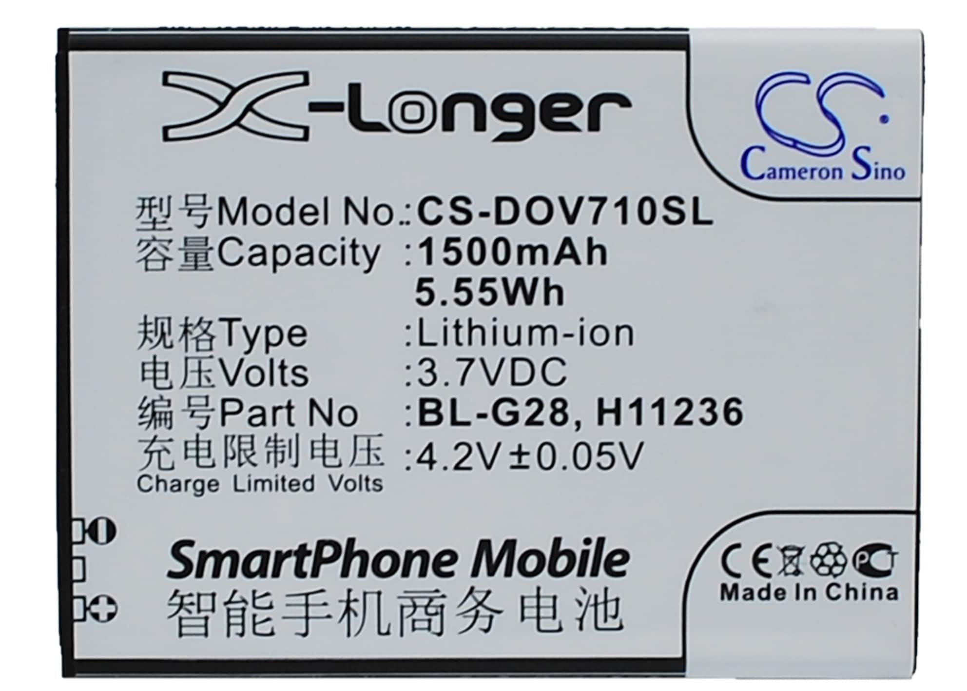 Batteri til smarttelefon, mobil til DOOV D710, iEva D710