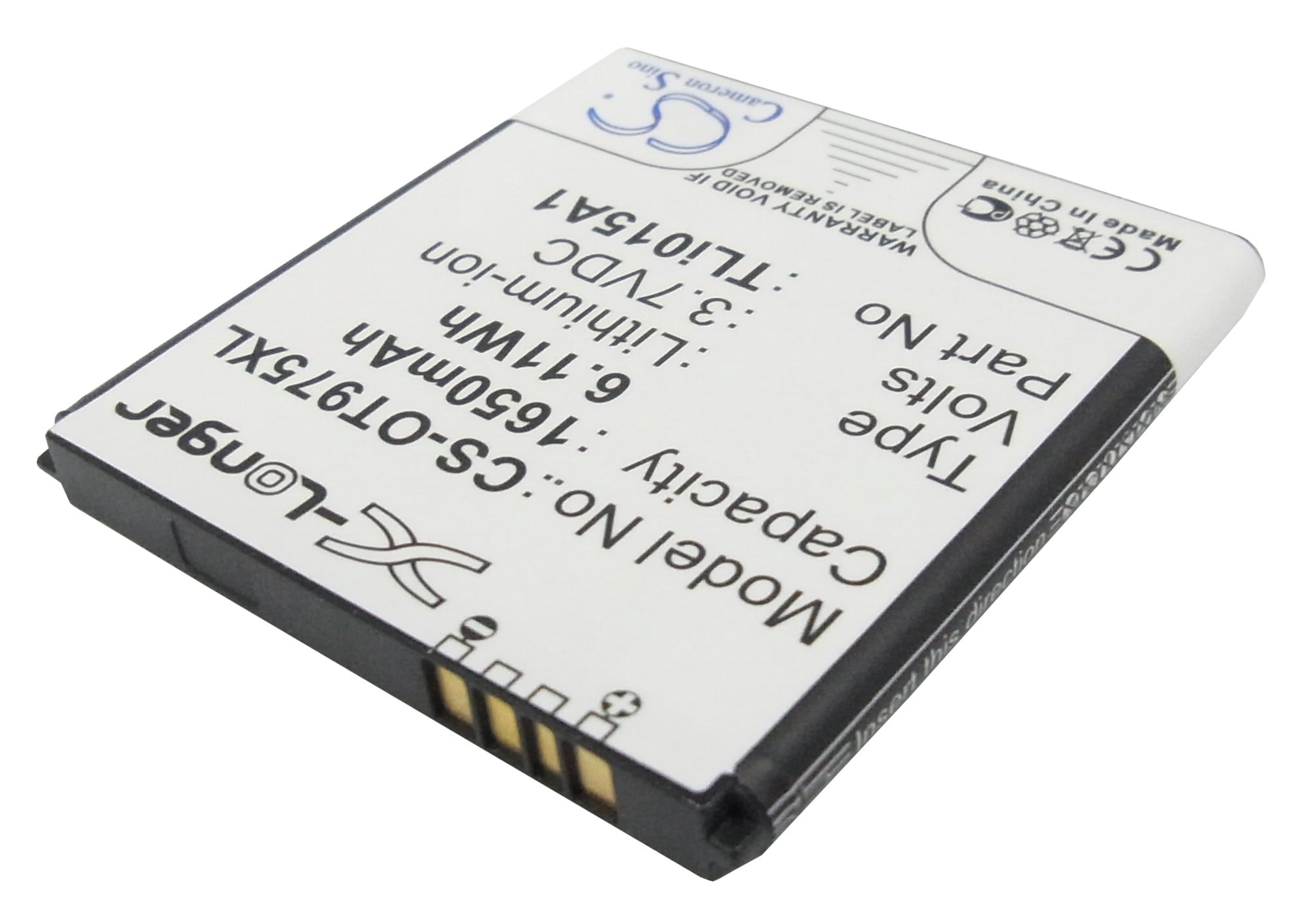 Batteri for SmartPhone, Mobil for Vodafone VF975, VF975N, VF-975 og andre.