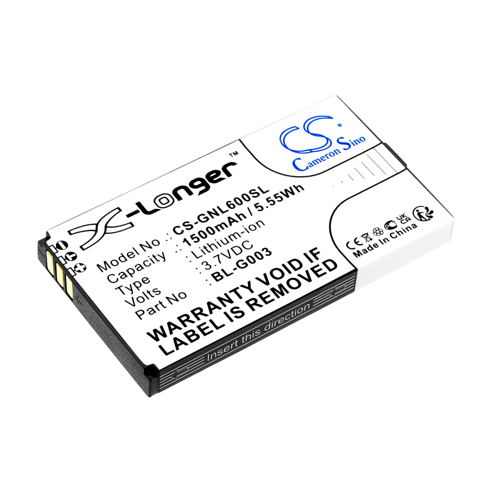 Batteri for SmartPhone, Mobil for GIONEE L601, L600, V180 og andre.