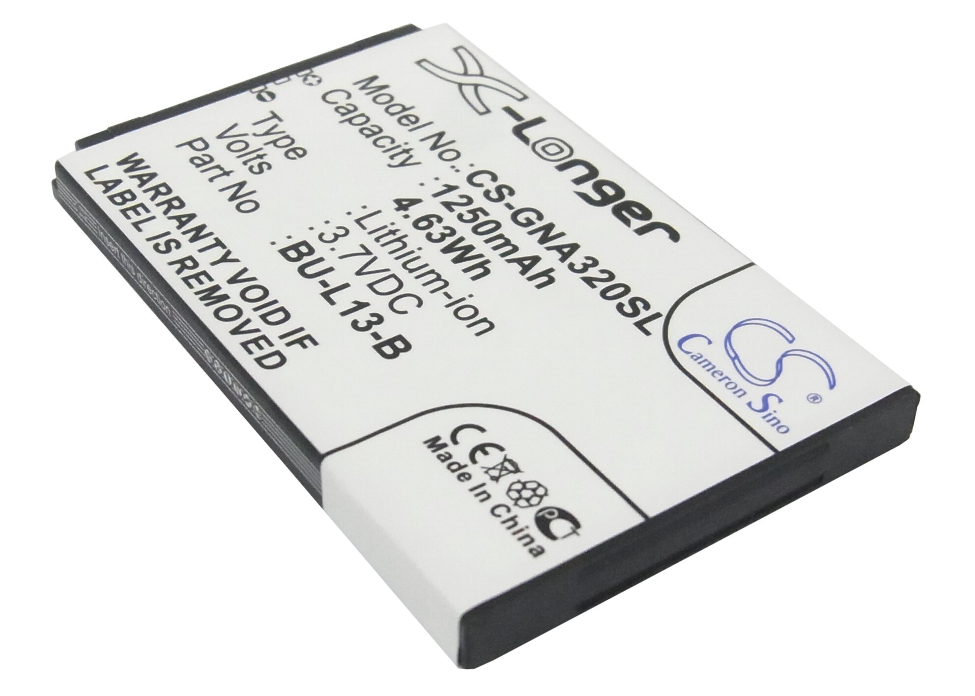 Batteri for smarttelefon, mobil for GIONEE A320, A350, W360 osv.