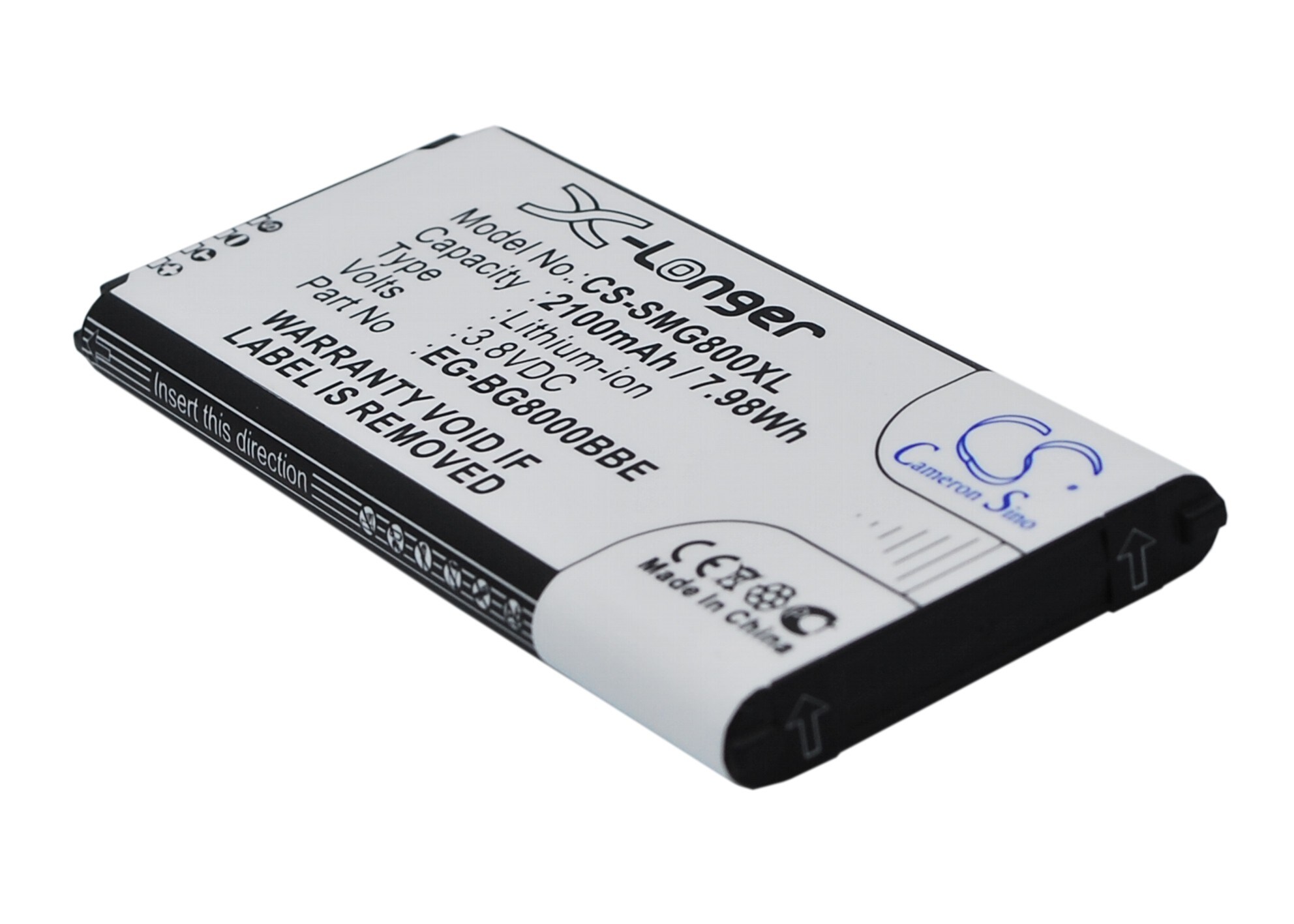 Batteri for SmartPhone, Mobil for Samsung Galaxy S5 Mini, SM-G800F, SM-G800Y og andre.