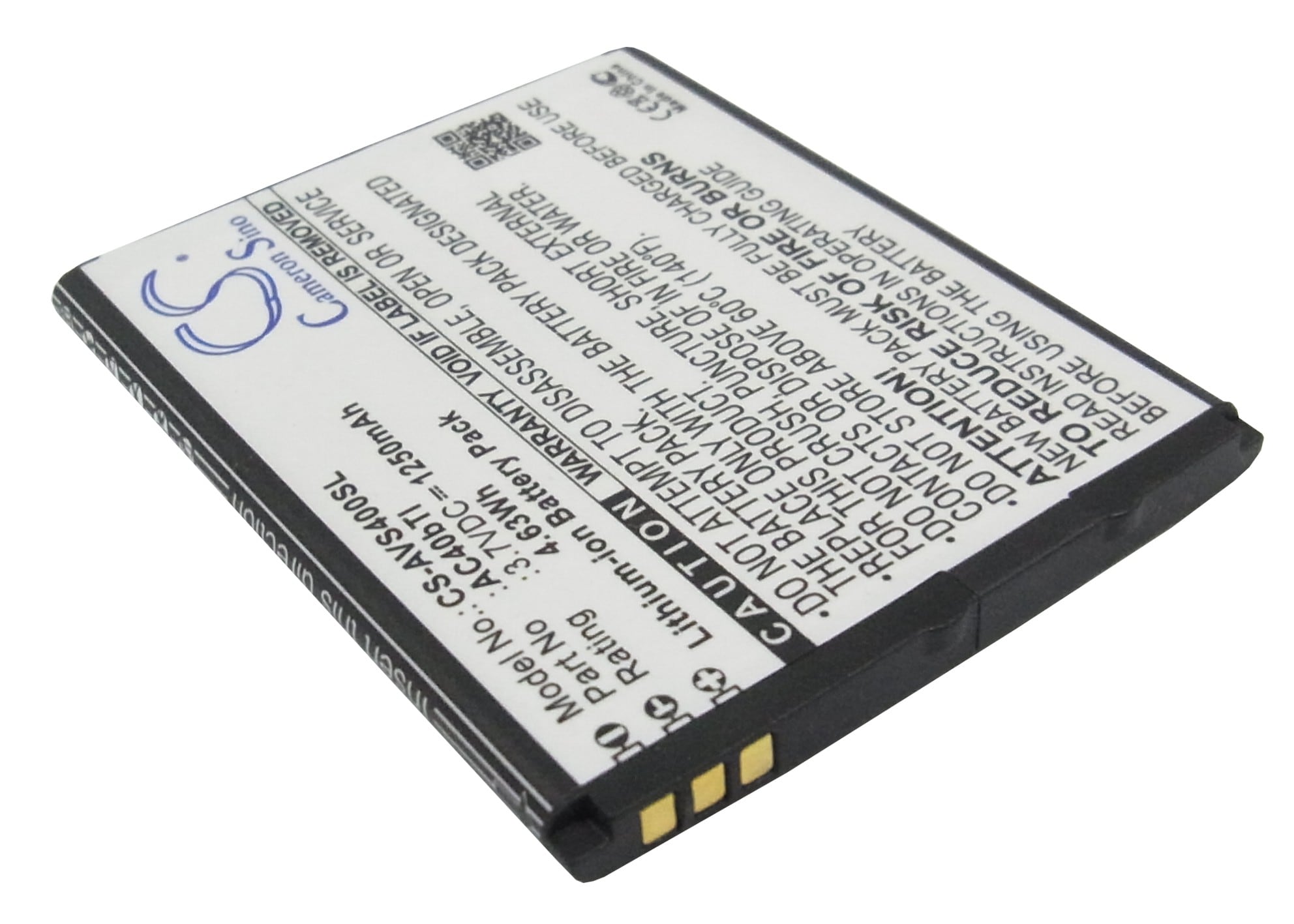 Batteri for SmartPhone, mobil for Archos 40b Titanium, 40b Titanium Surround og andre.