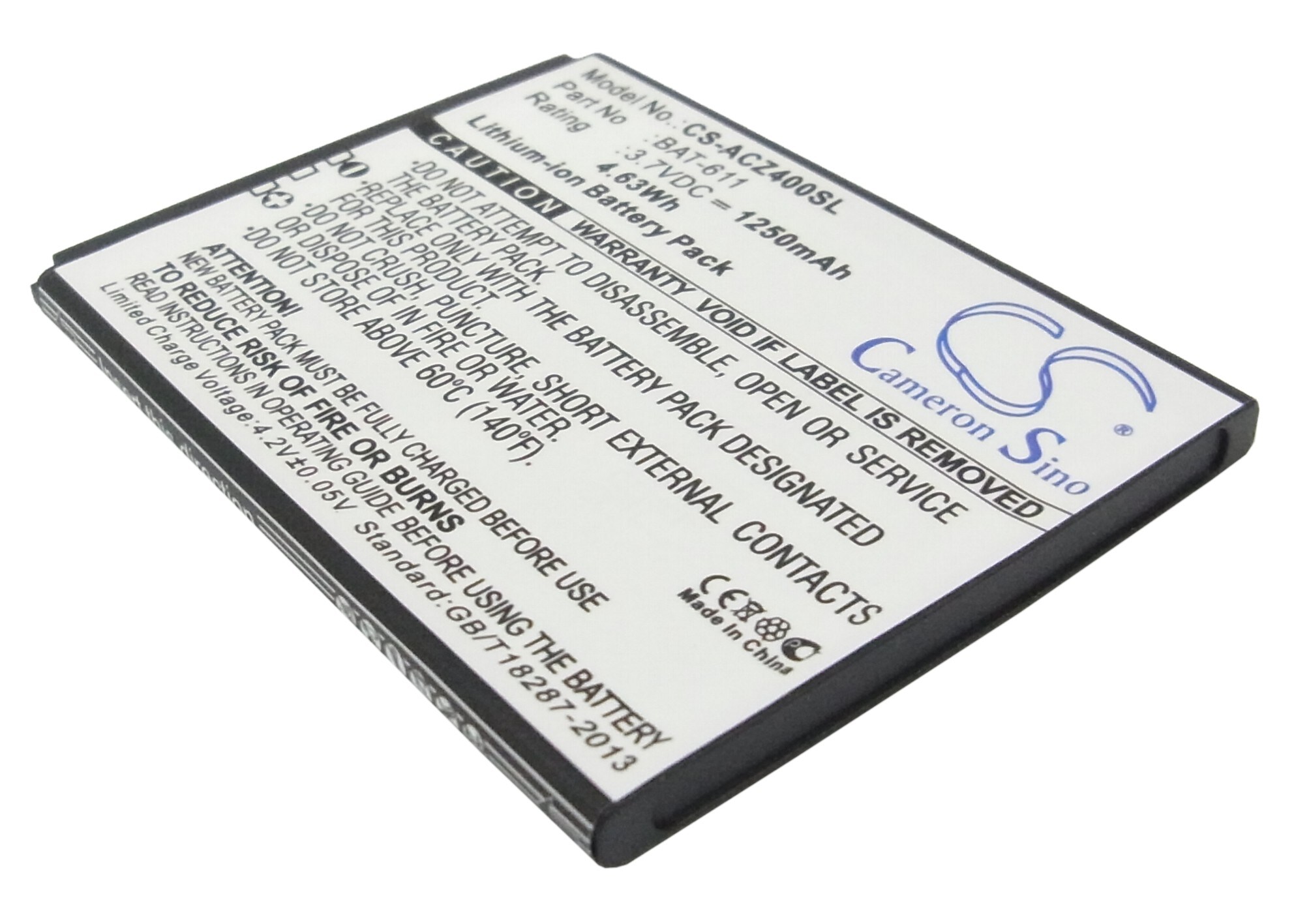Batteri til smarttelefon, mobil for Acer Liquid Z4, Z140, Z160
