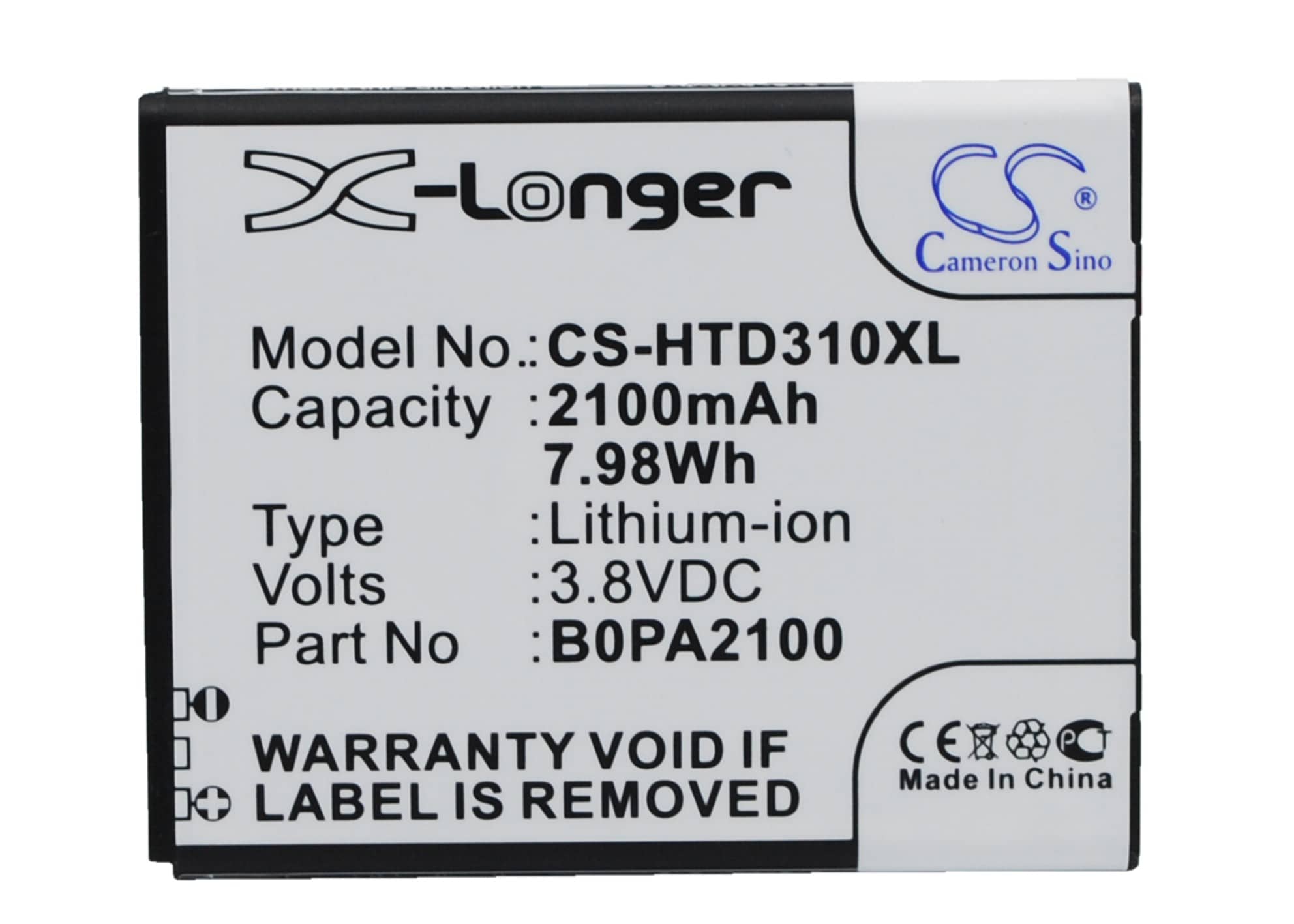 Batteri for SmartPhone, Mobil for HTC Desire D310w, Desire D310, Desire D310f og andre.