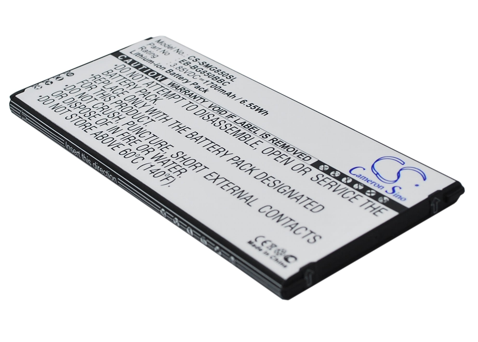 Batteri for SmartPhone, Mobil for Samsung Galaxy Alpha, SM-G850, SM-G850F og andre.