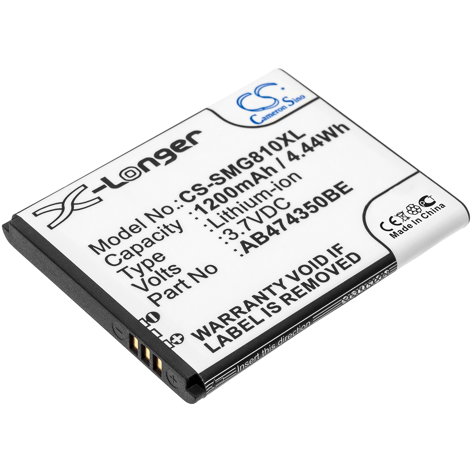 Batteri for SmartPhone, Mobil for Samsung SGH-G810, SGH-D780, SGH-i550 og andre.