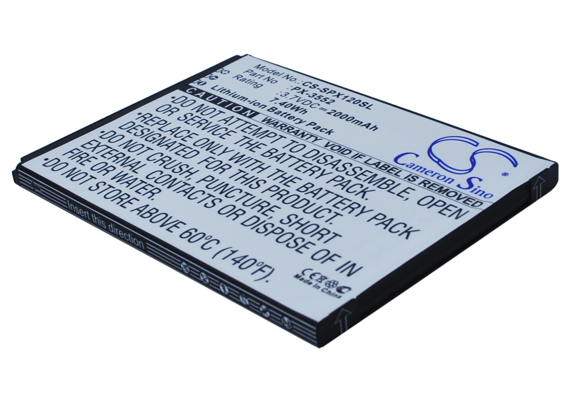 Batteri for SmartPhone, mobil for Simvalley SPX-12