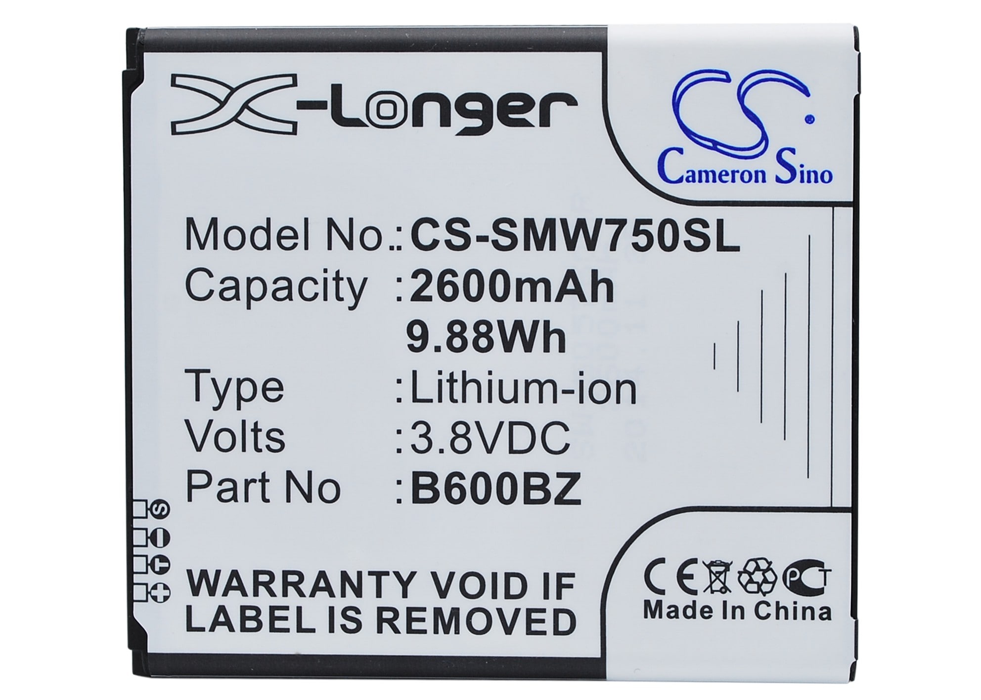Batteri for SmartPhone, mobil for Verizon SM-W750V
