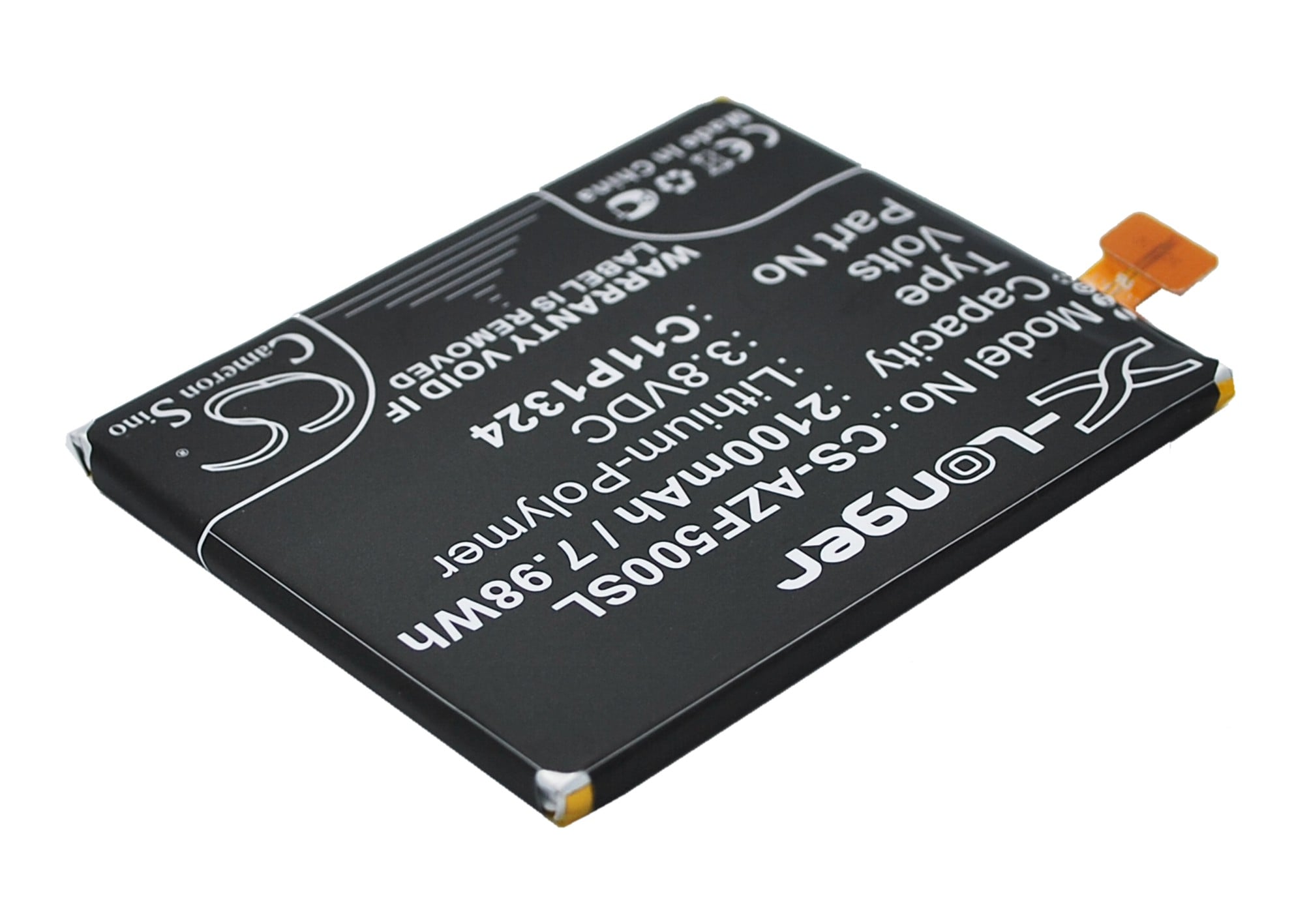 Batteri for SmartPhone, Mobil for Asus ZenFone 5, ZenFone 5 A500, ZenFone 5 A501 og andre.