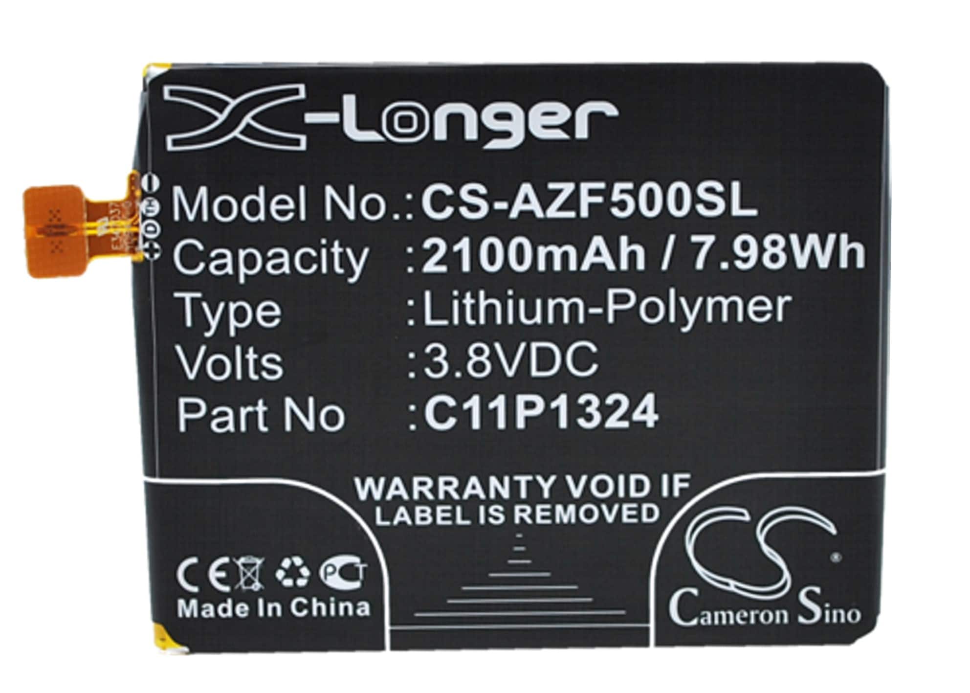 Batteri for SmartPhone, Mobil for Asus ZenFone 5, ZenFone 5 A500, ZenFone 5 A501 og andre.