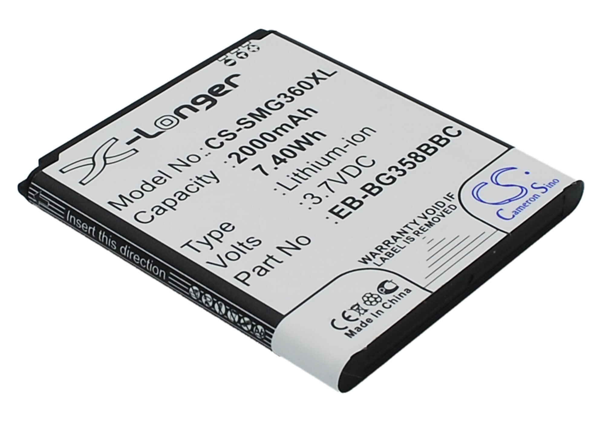 Batteri for SmartPhone, Mobil for Samsung SM-G3588, SM-G3588V, SM-G3588D og andre.