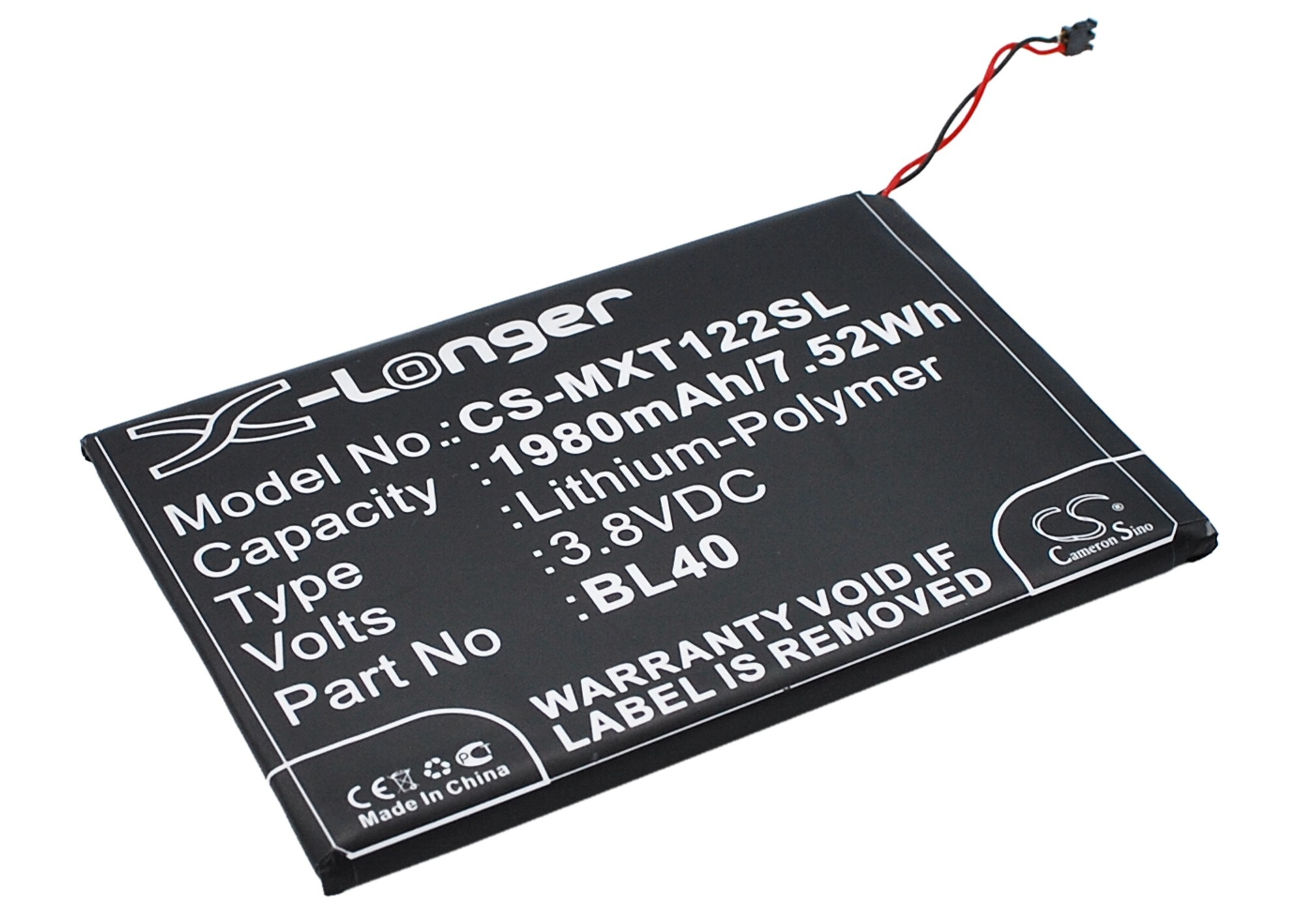 Batteri for SmartPhone, Mobil for Motorola Moto E, XT1021, XT1025 og andre.