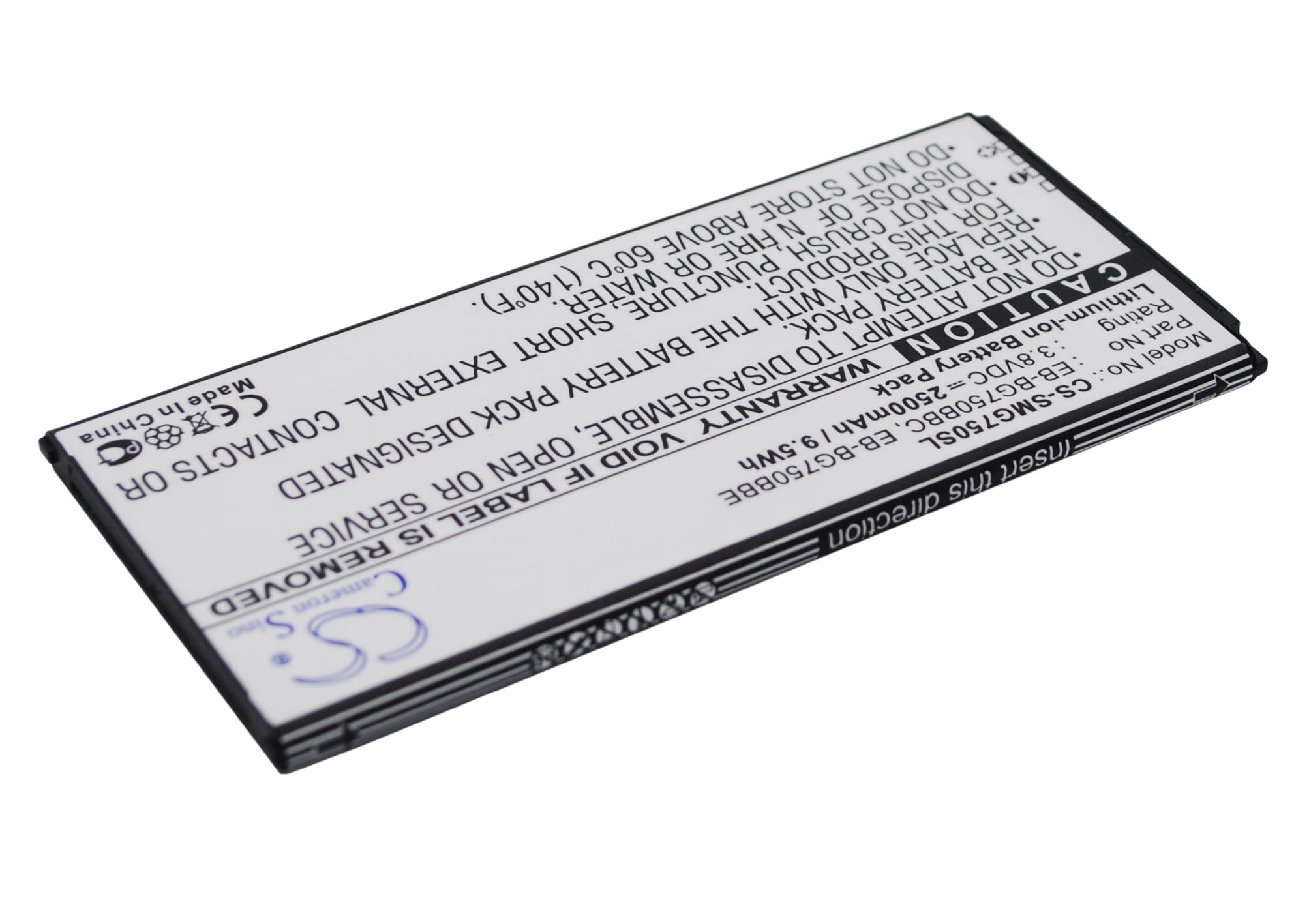 Batteri for SmartPhone, mobil for Samsung SM-G750, SM-G750A, SM-G750F og andre.