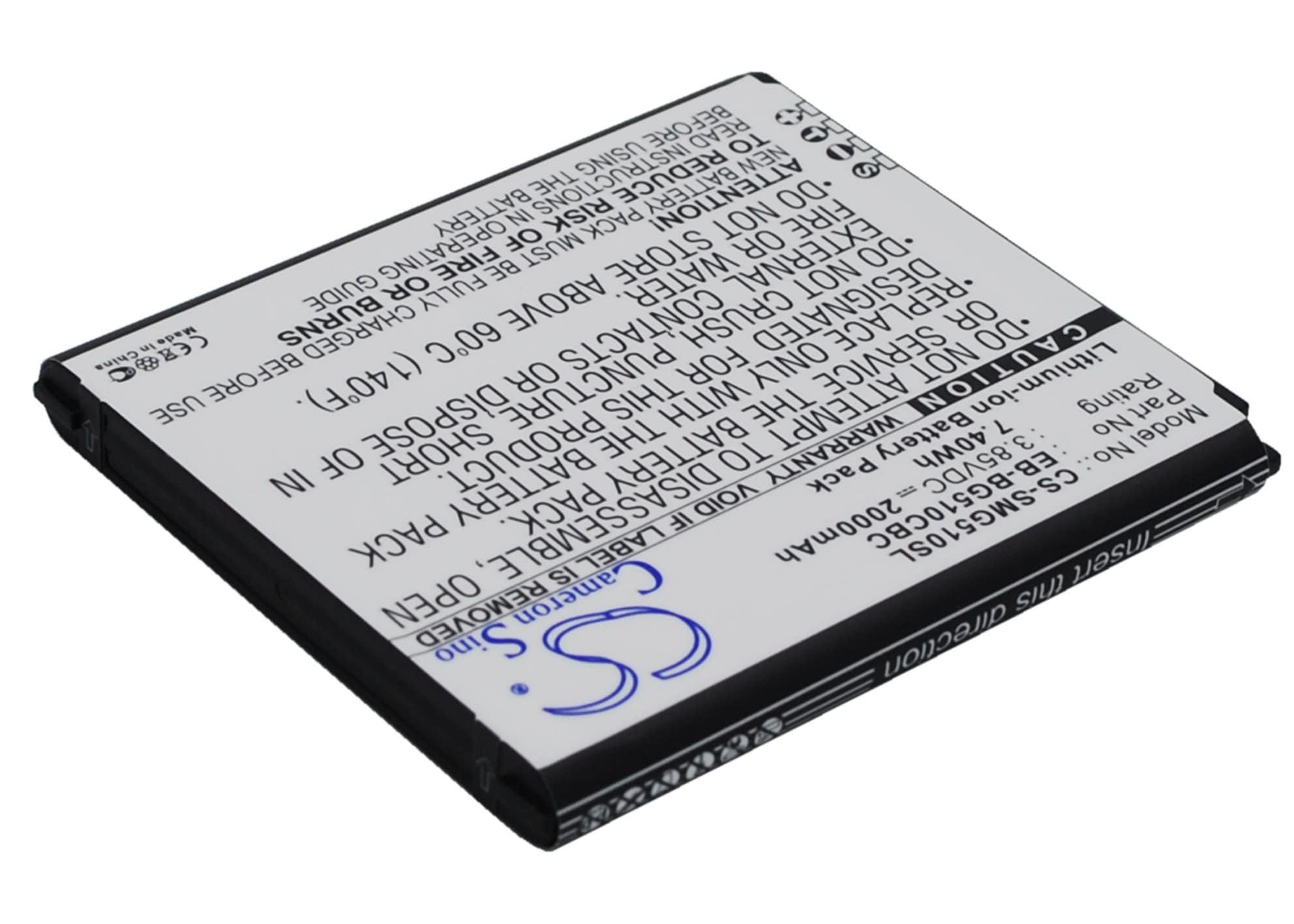 Batteri for SmartPhone, Mobil for Samsung Galaxy Core Max, SM-G5109 og andre.