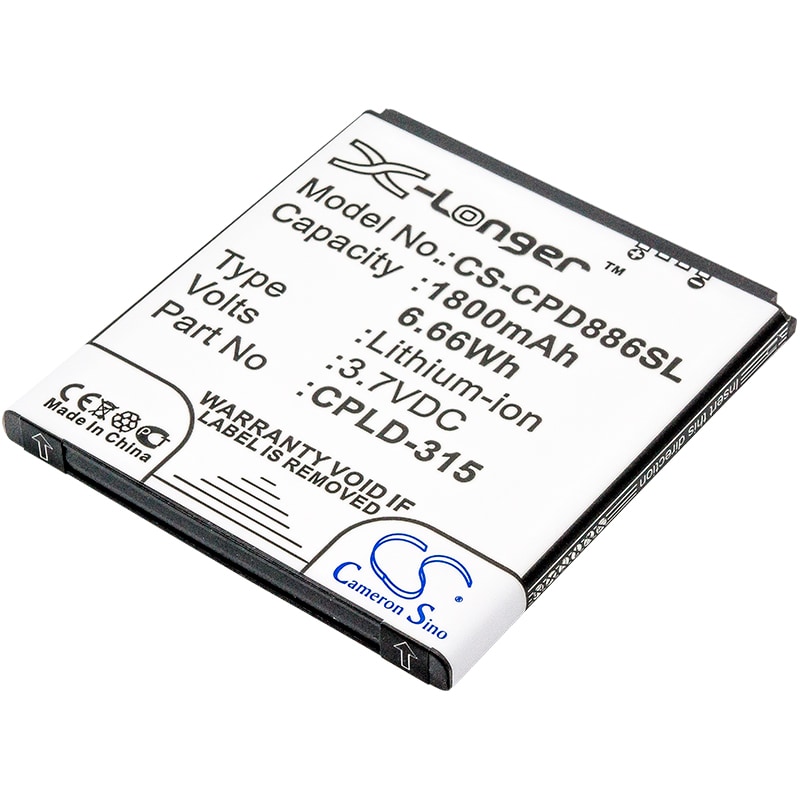 Batteri for SmartPhone, Mobil for Vodafone Smart 4, Smart 4 Turbo, 889N og andre.