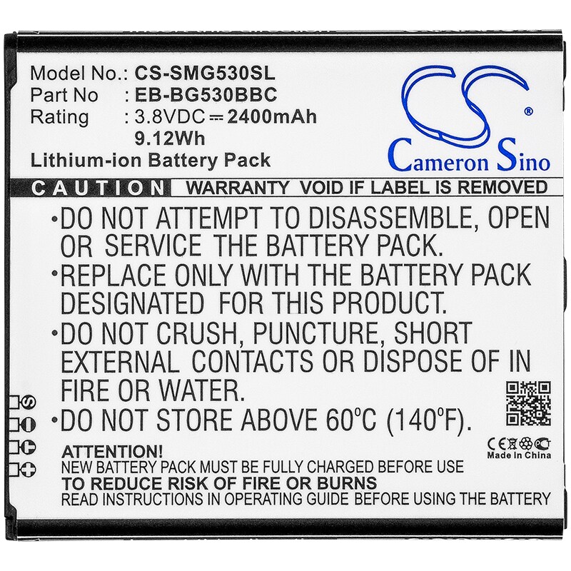 Batteri for SmartPhone, Mobil for Samsung Galaxy Grand Prime, SM-G5308, SM-G5308W og andre.