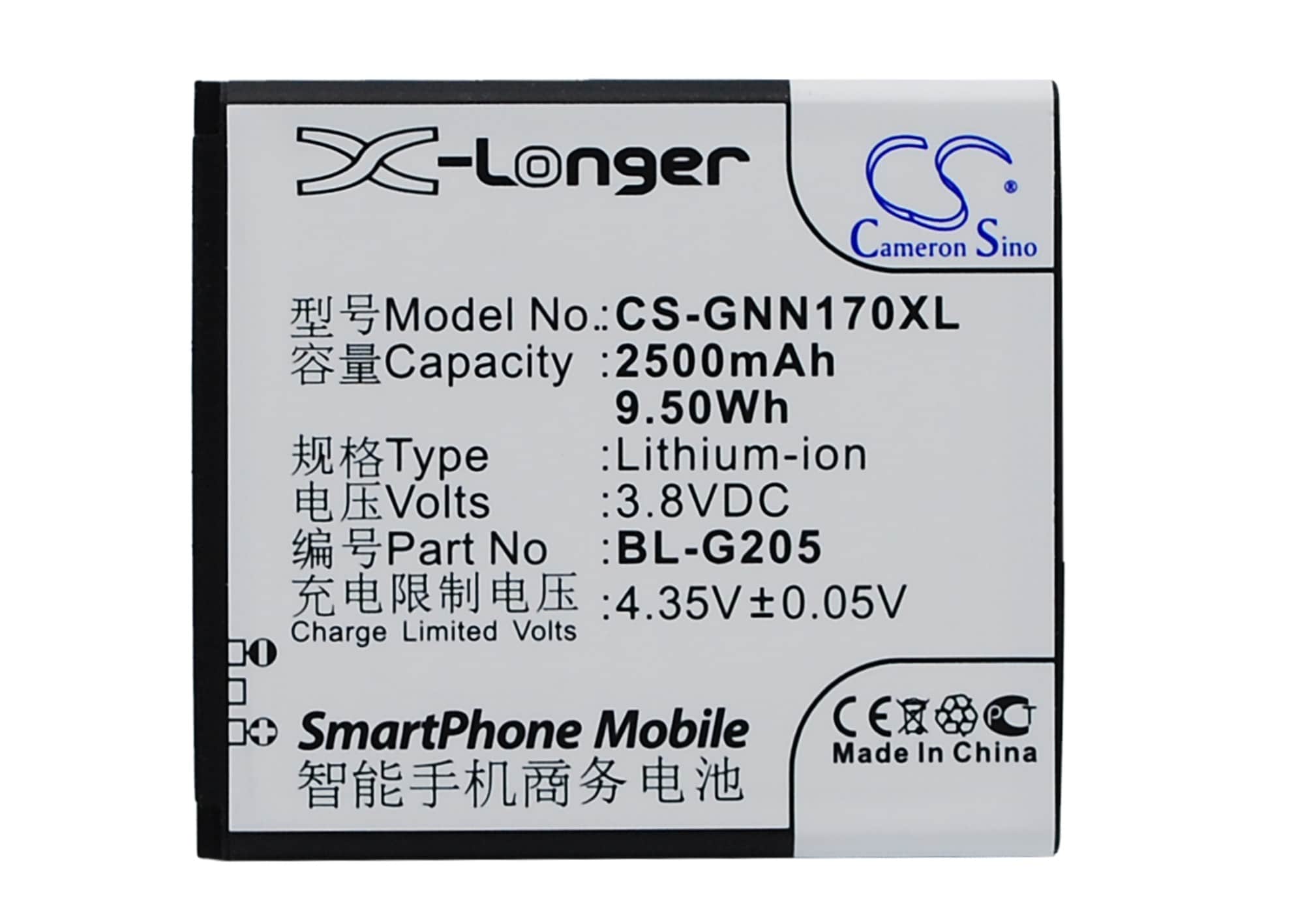 Batteri for smarttelefon, mobil for GIONEE GN170