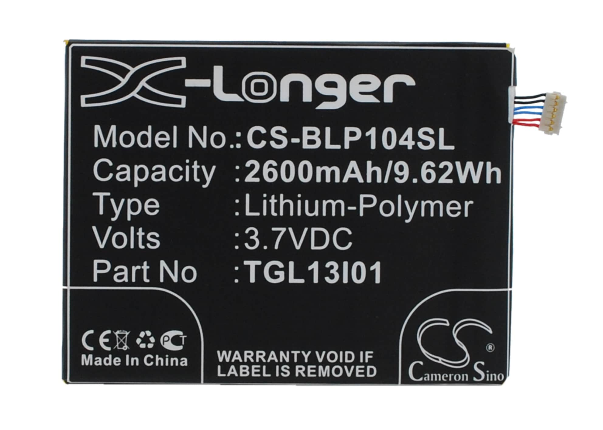 Batteri for SmartPhone, mobil for MAXON MX X3, MX-X3, T-King MX X3 og andre.
