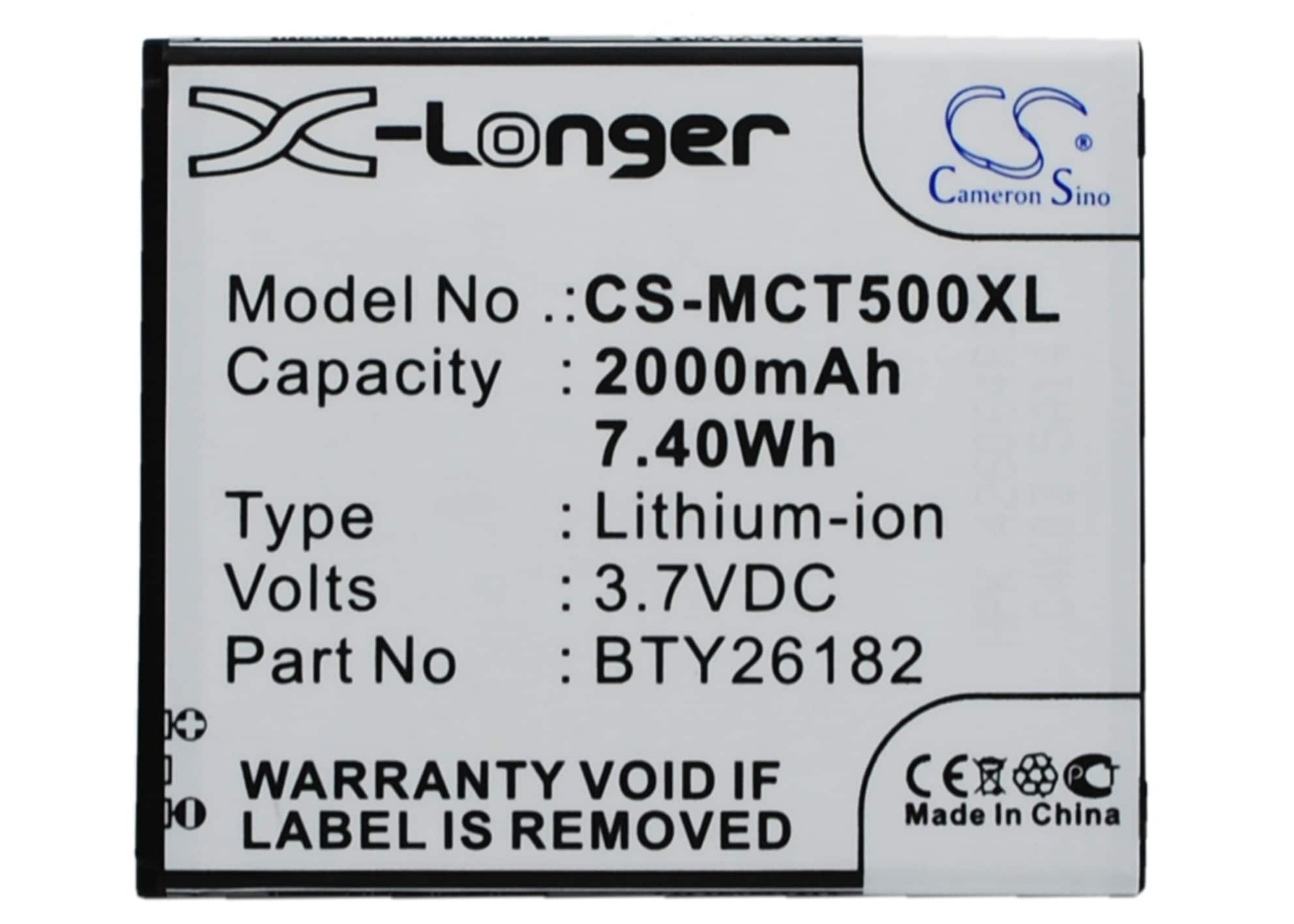 Batteri for SmartPhone, Mobil for Mobistel Cynus T5, MT-9201w, MT-9201b og andre.