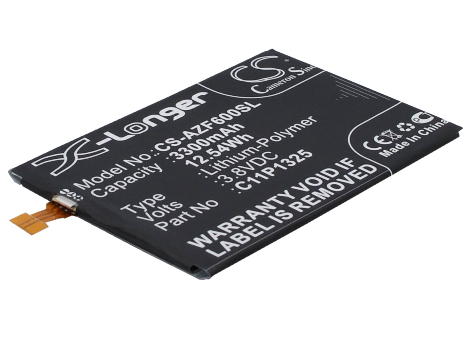 Batteri for SmartPhone, Mobil for Asus ZenFone 6, A600, A600CG og andre.
