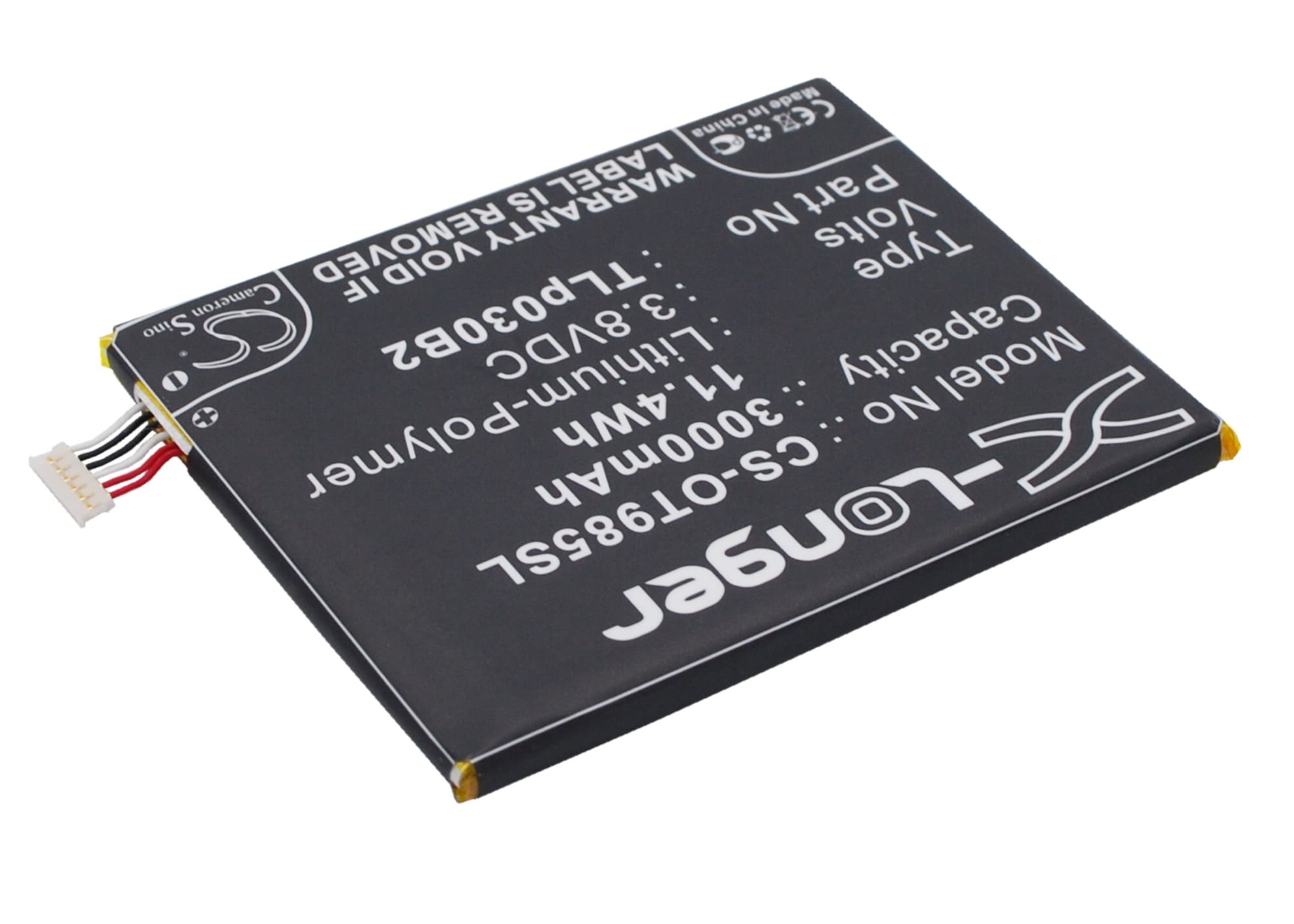 Batteri for SmartPhone, Mobil for Vodafone Smart 4 Power, OT-985N