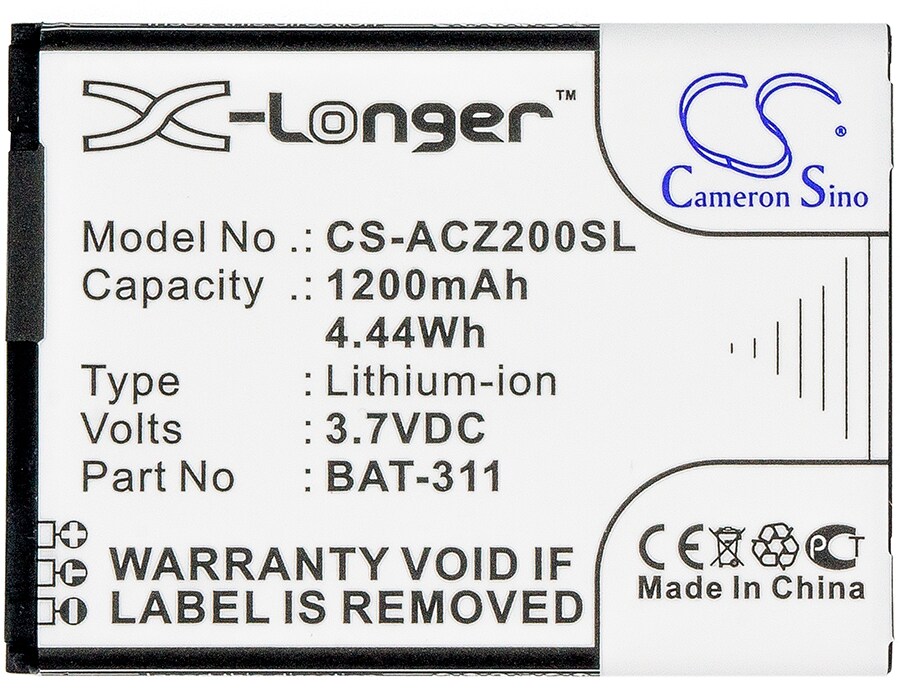 Batteri for SmartPhone, mobil for Acer Liquid Z200, Z200, Liquid M220 og andre.