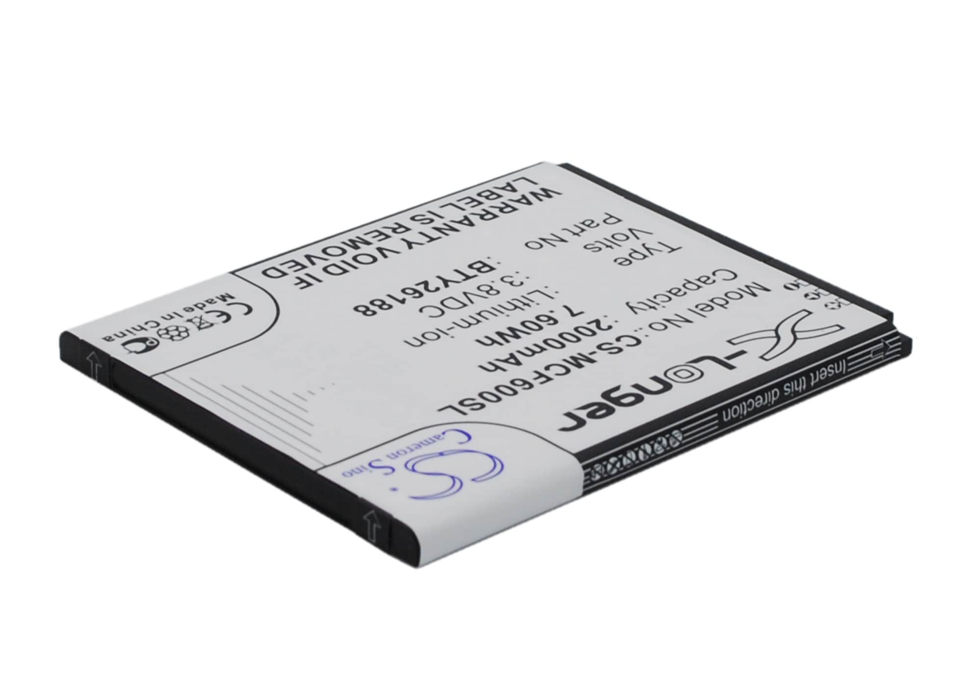 Batteri for smarttelefon, mobil for POSH Titan HD, E500A