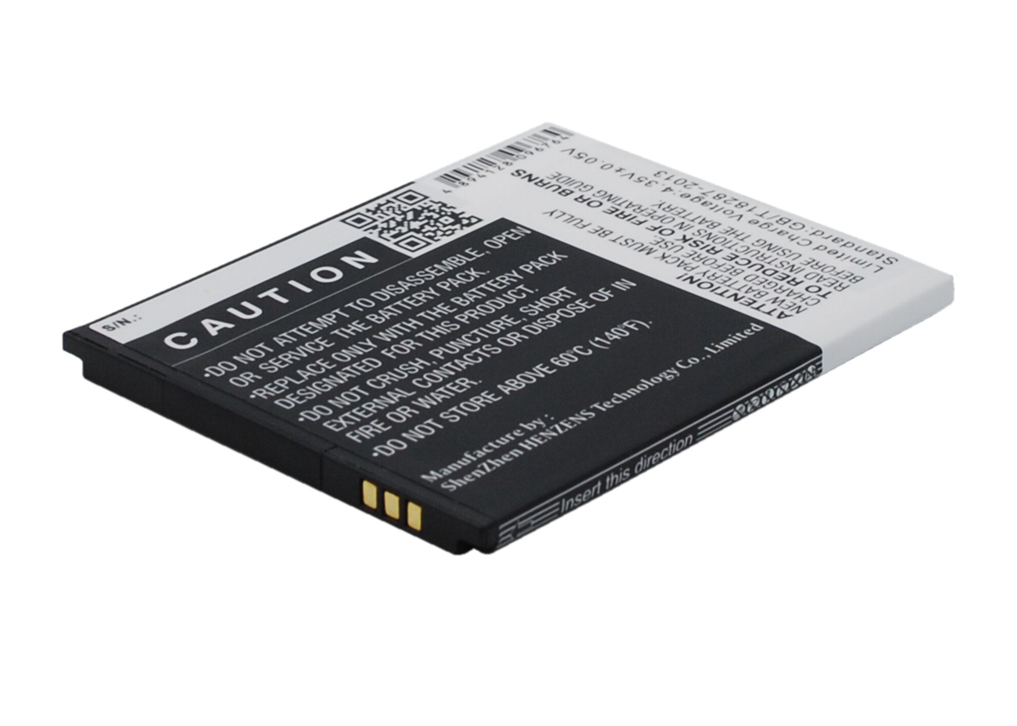 Batteri for smarttelefon, mobil for POSH Titan HD, E500A