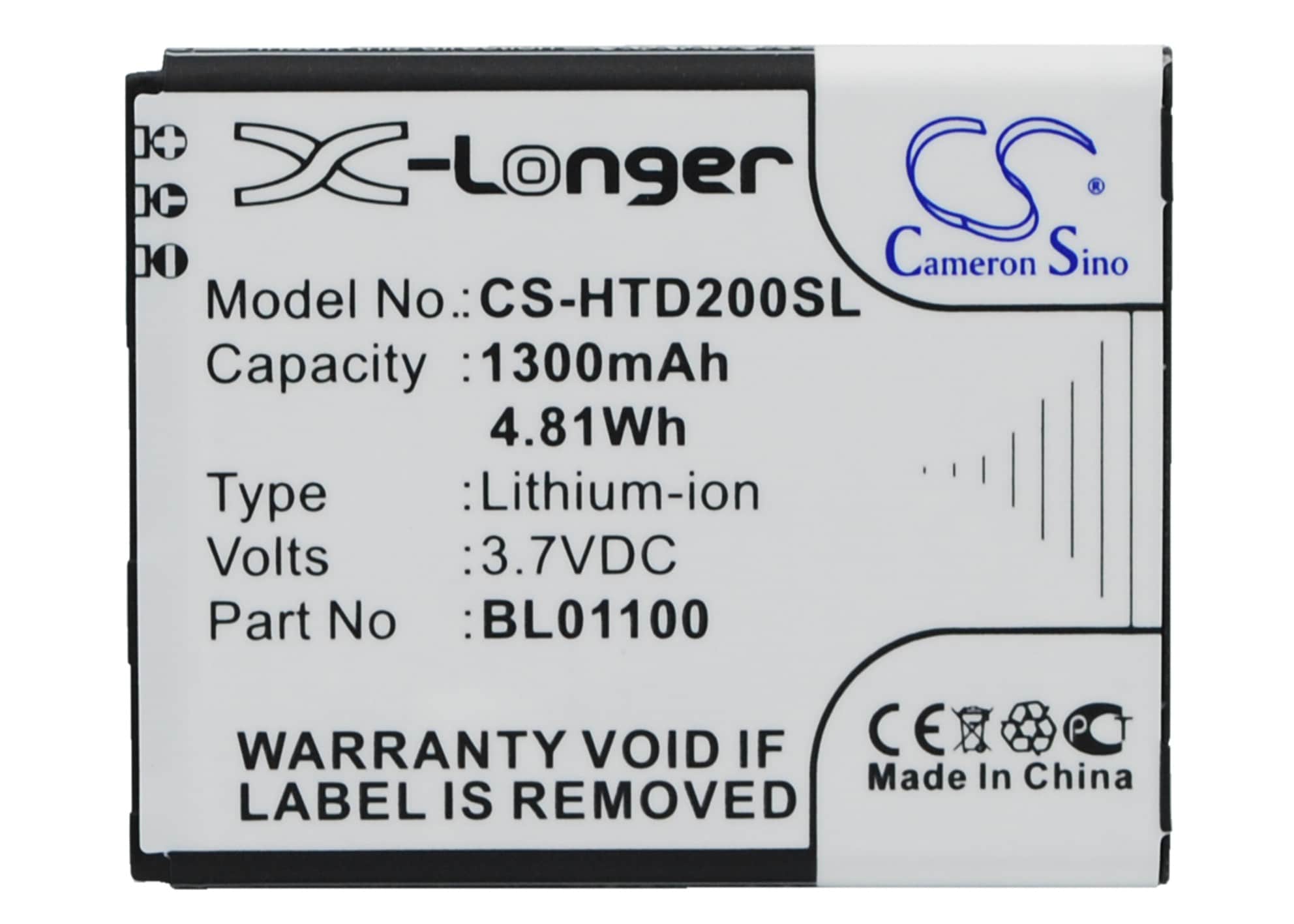 Batteri for SmartPhone, Mobil for HTC Desire C, Golf, A320E etc.