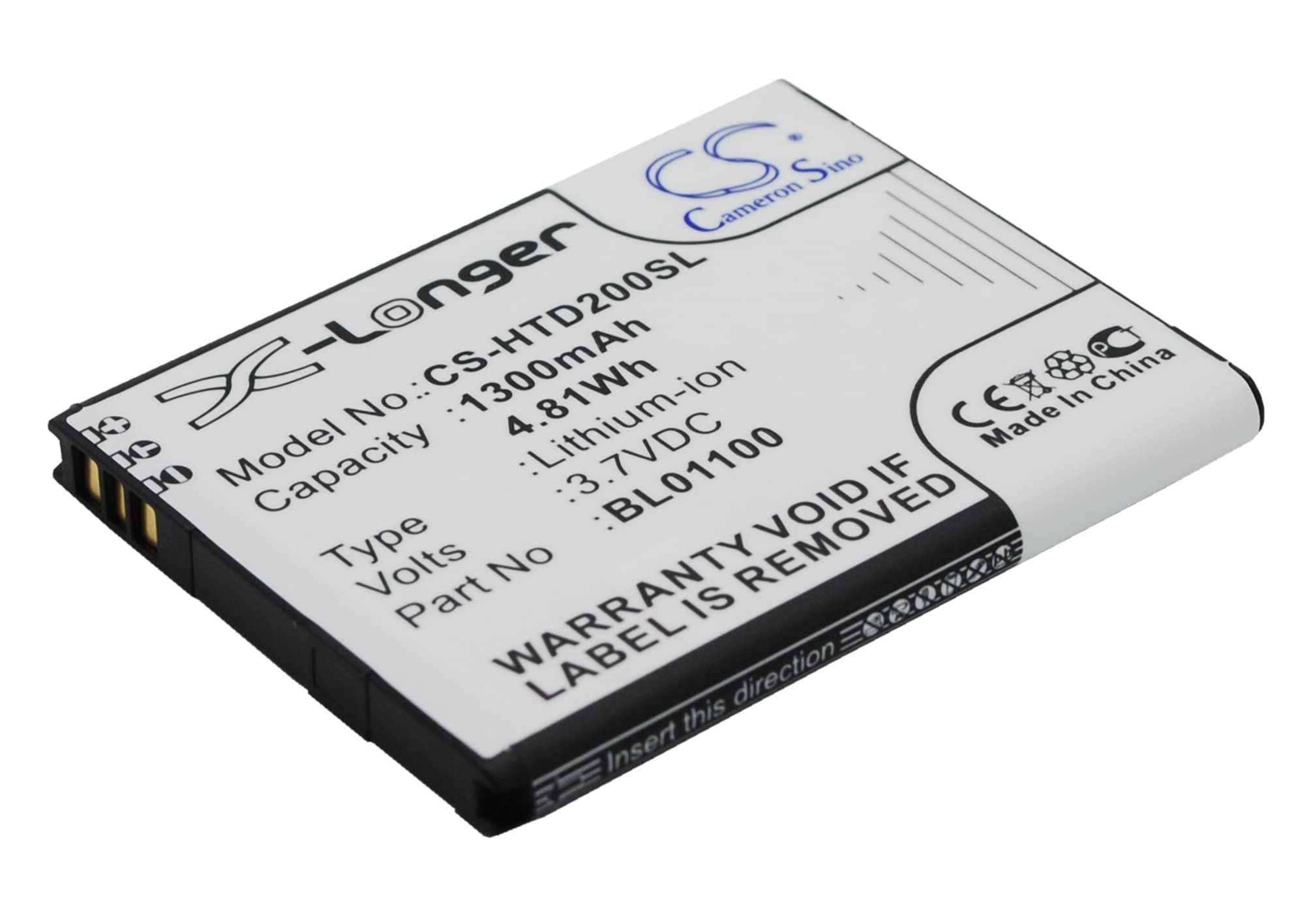 Batteri for SmartPhone, Mobil for HTC Desire C, Golf, A320E etc.