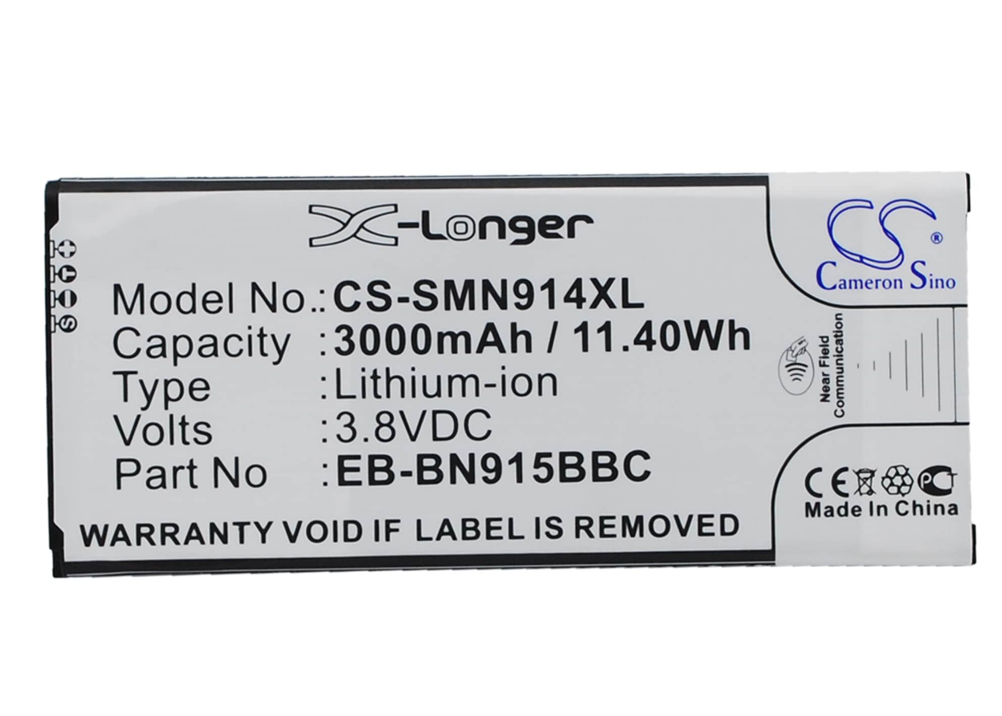 Batteri for SmartPhone, Mobil for Samsung Galaxy Note Edge, SM-N915, SM-N915A og andre.