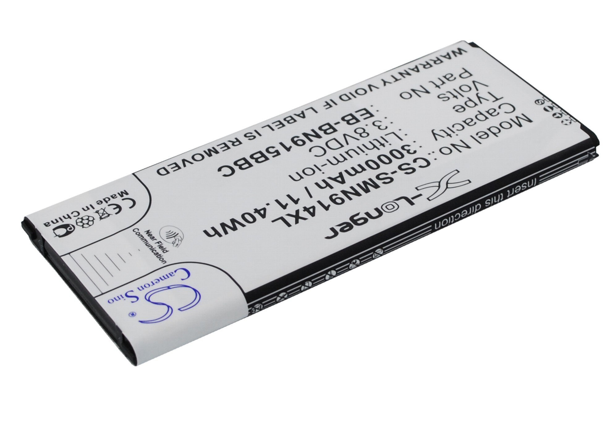 Batteri for SmartPhone, Mobil for Samsung Galaxy Note Edge, SM-N915, SM-N915A og andre.