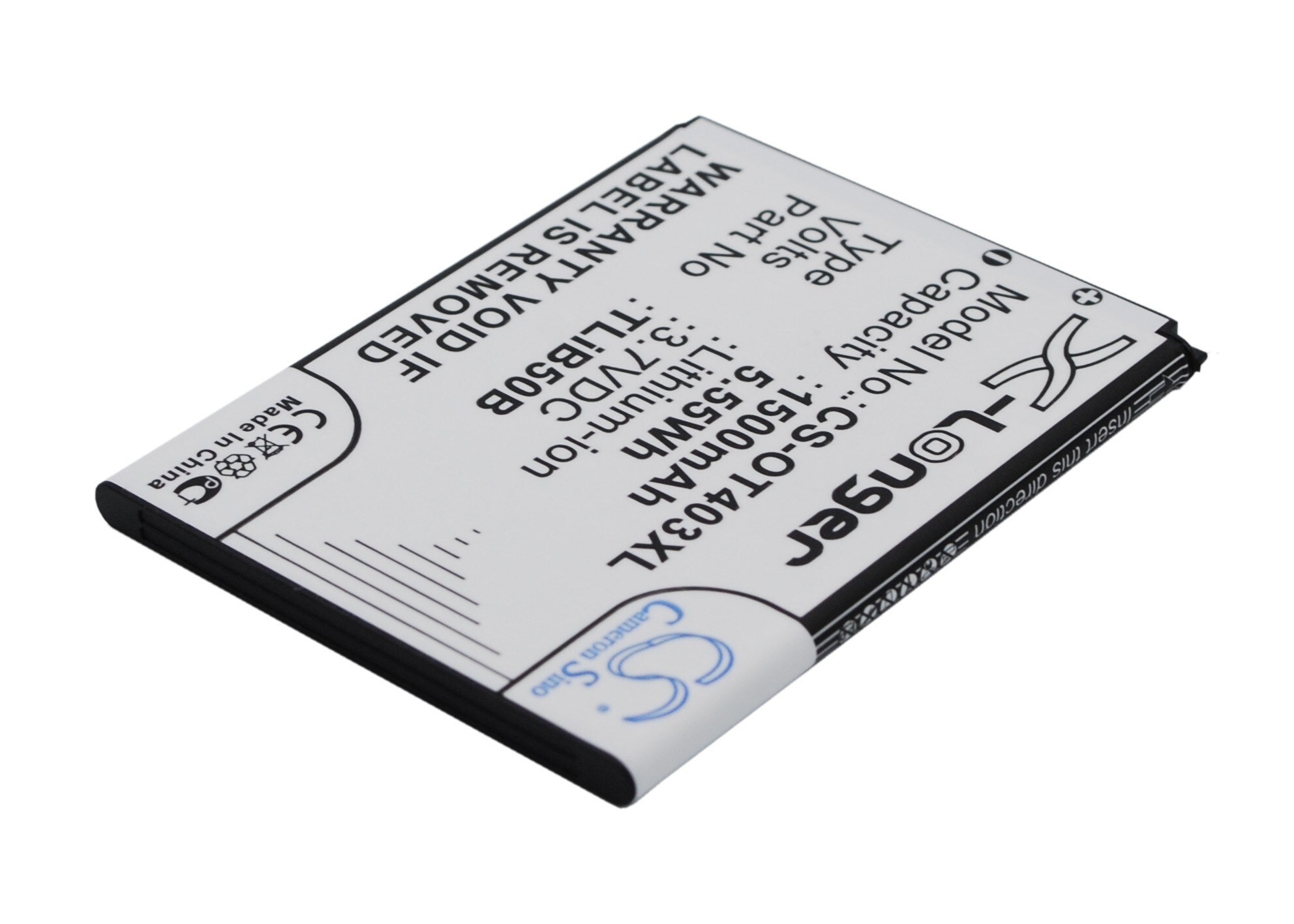 Batteri for SmartPhone, Mobil for Alcatel OT-4030, OT4030D, OT-4030X og andre.