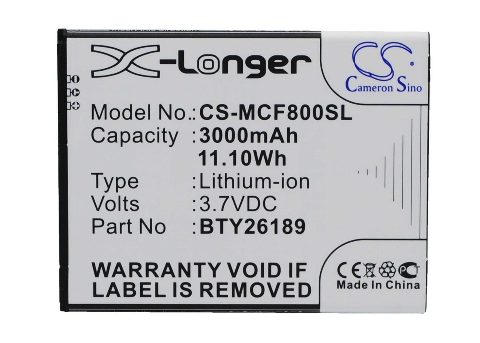 Batteri for SmartPhone, Mobil for Mobistel Cynus F8