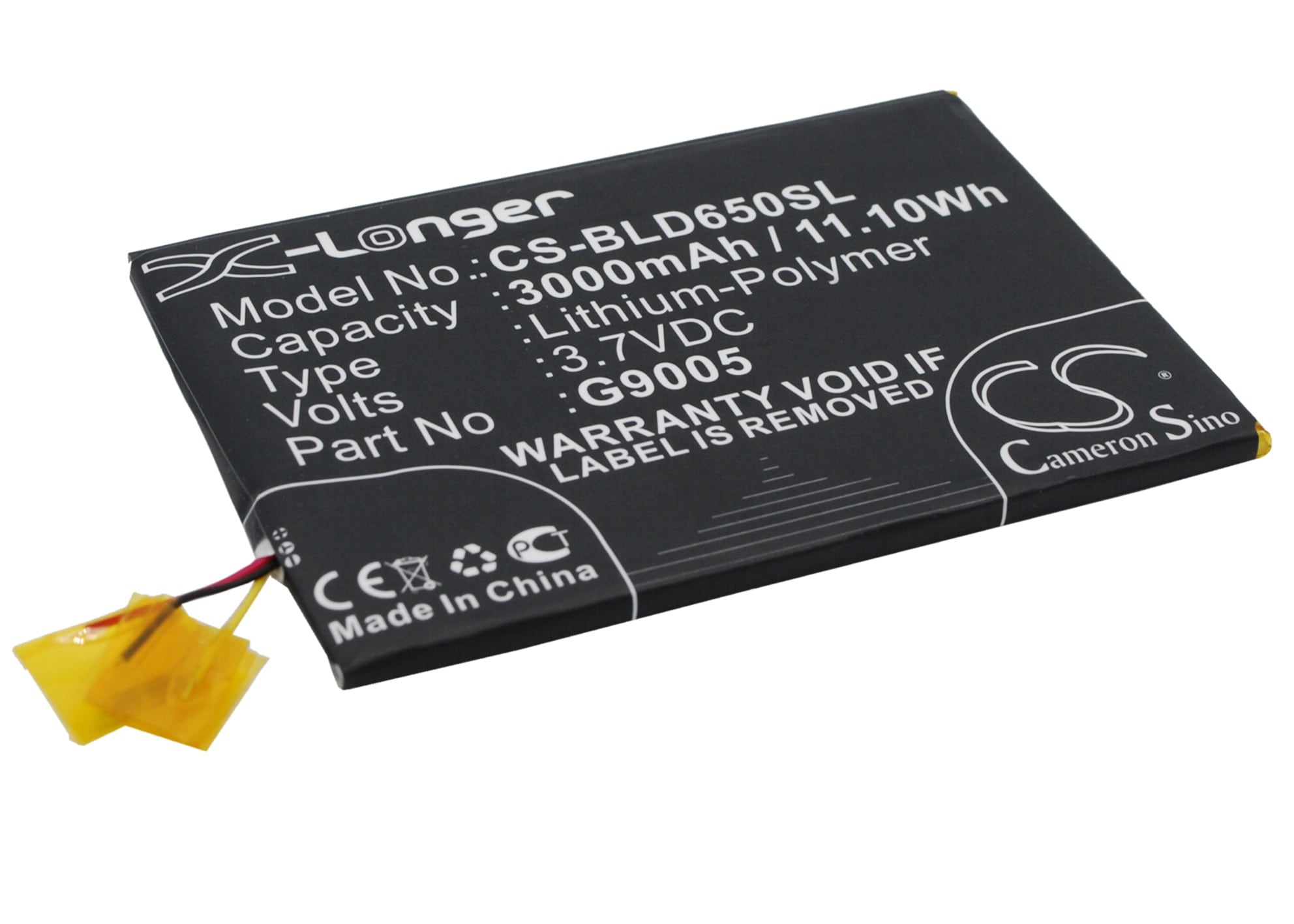 Batteri for smarttelefon, mobil for BLU Studio 6.0 HD, D650A, D651U osv.