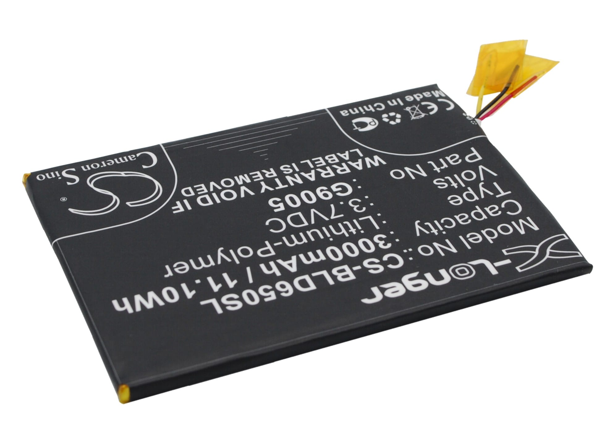 Batteri for smarttelefon, mobil for BLU Studio 6.0 HD, D650A, D651U osv.