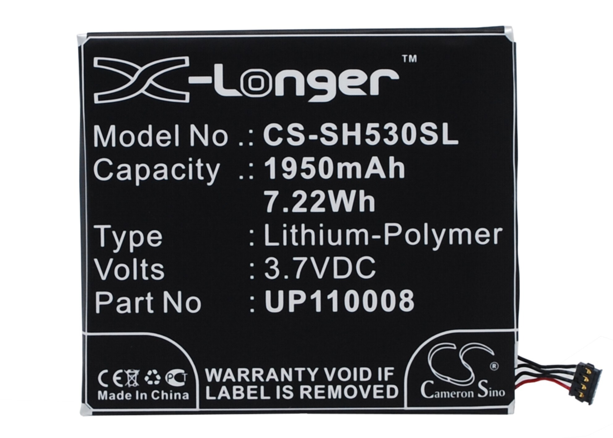 Batteri for SmartPhone, Mobil for Sharp SH530U